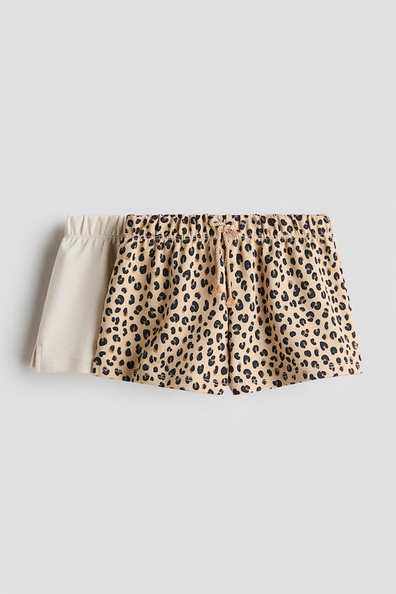 Детские брюки H&M 2-Pack Cotton Sweatshorts