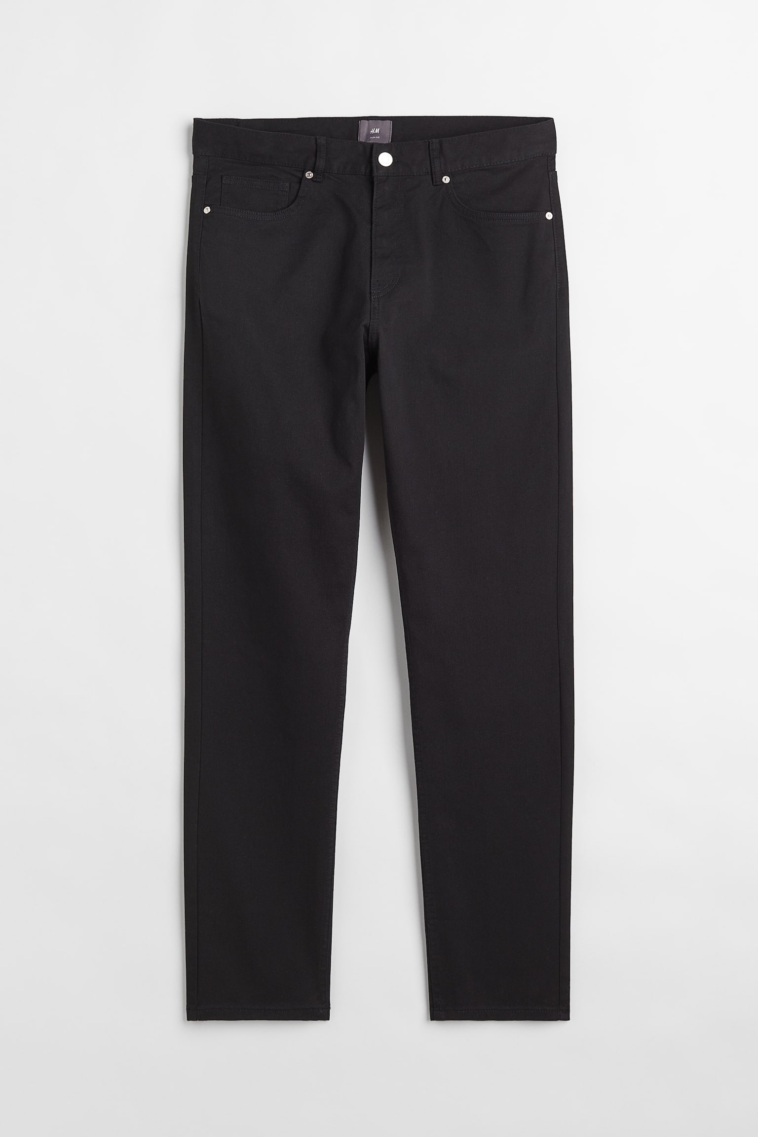 Slim Fit Twill trousers - Black