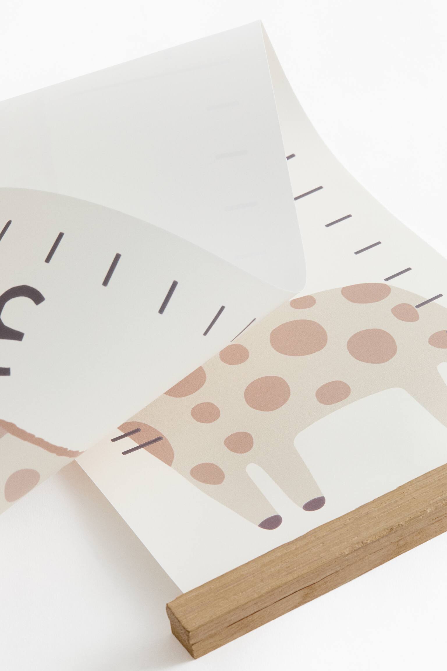 Height chart - White/Giraffe/Light beige/Dinosaurs - 3