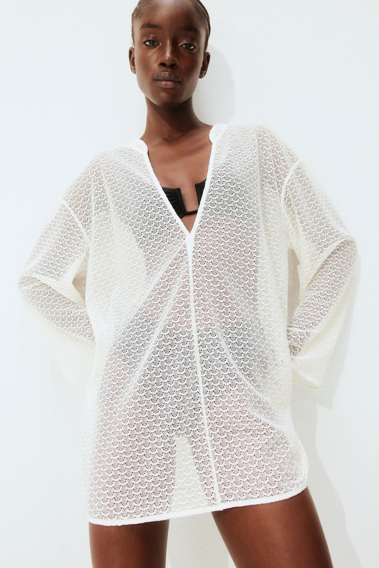 Túnica de punto Blanco MUJER H&M ES