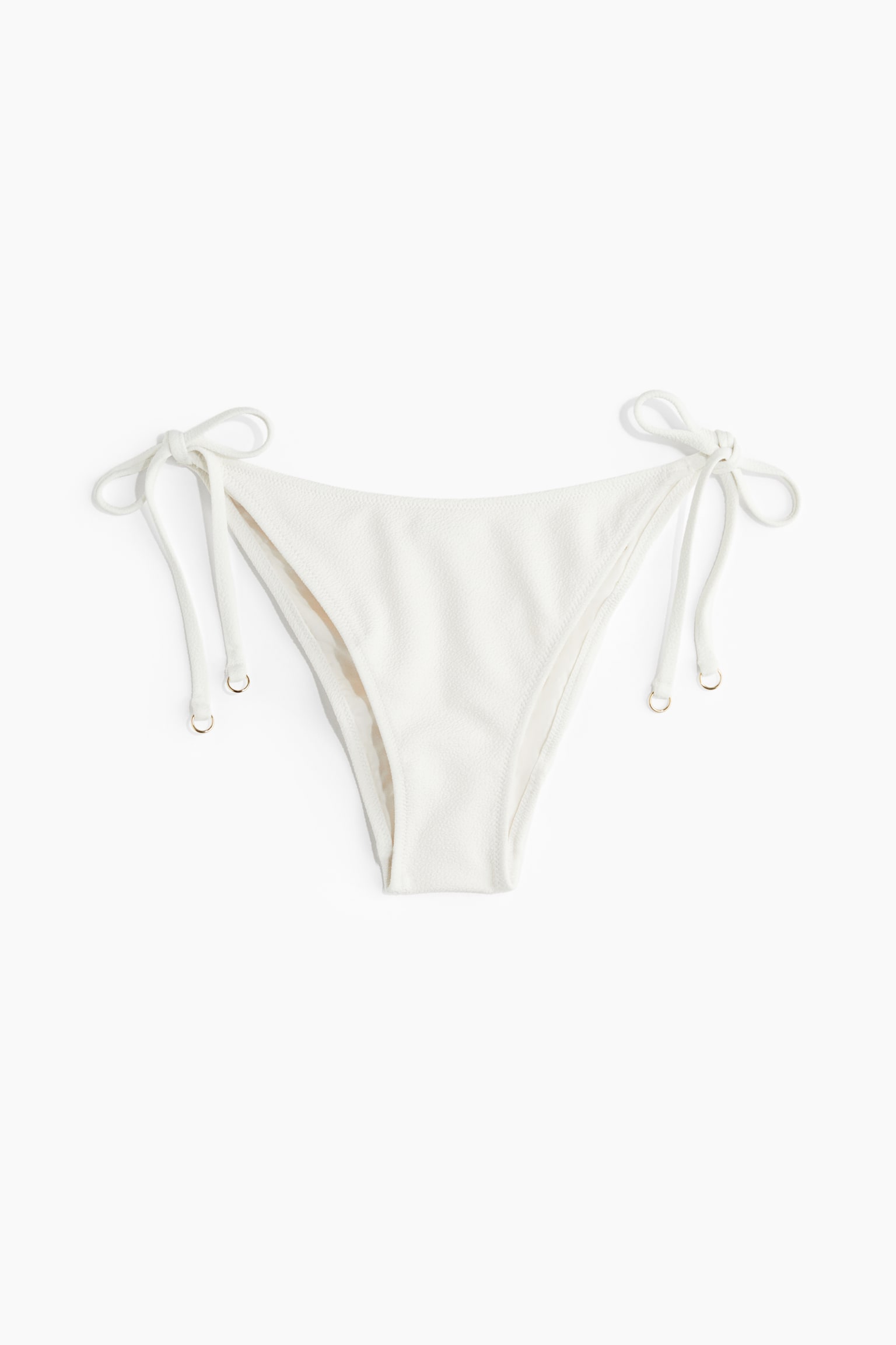 Tie tanga bikini bottoms - White - 2