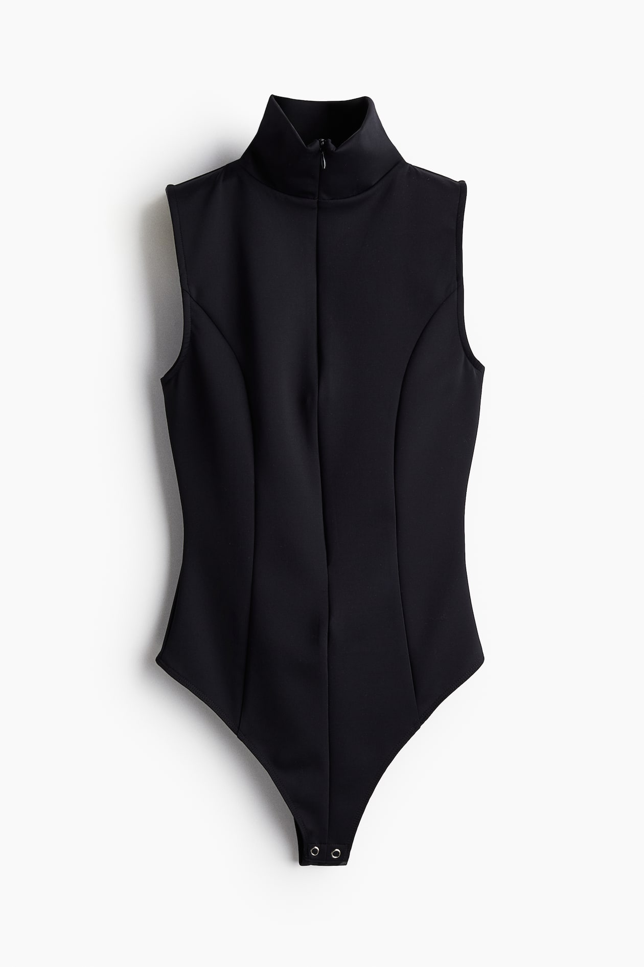 WEITING Sexy dames Shiny Latex Leer Mock Neck Rits Catsuit High Cut
