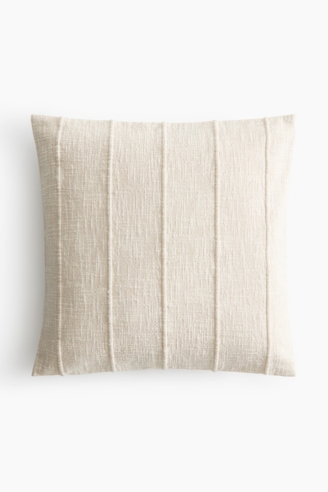 Housse de coussin en coton - Beige clair - 1