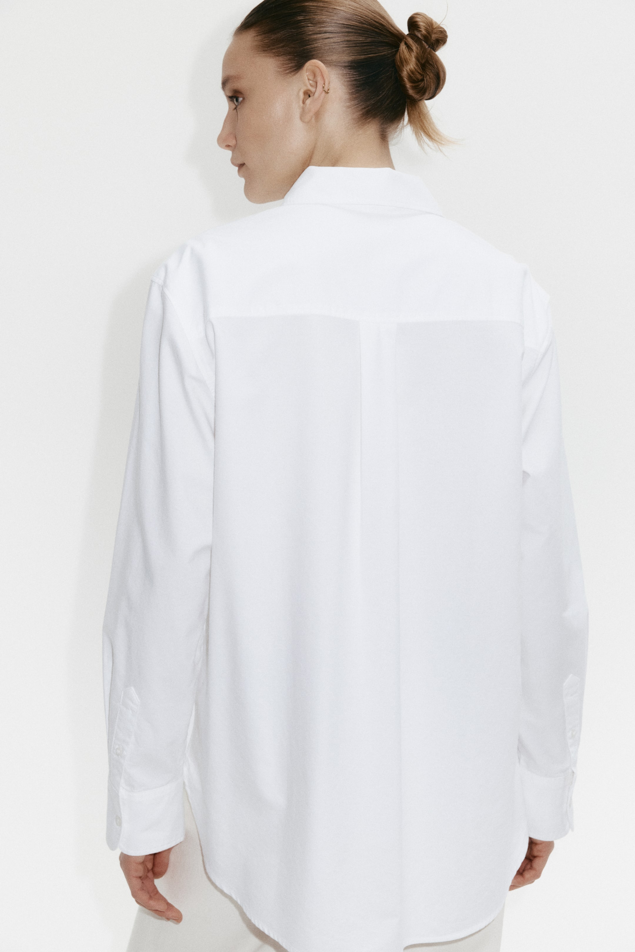 View larger image: Oxford shirt - White - Ladies | H&M MY 5