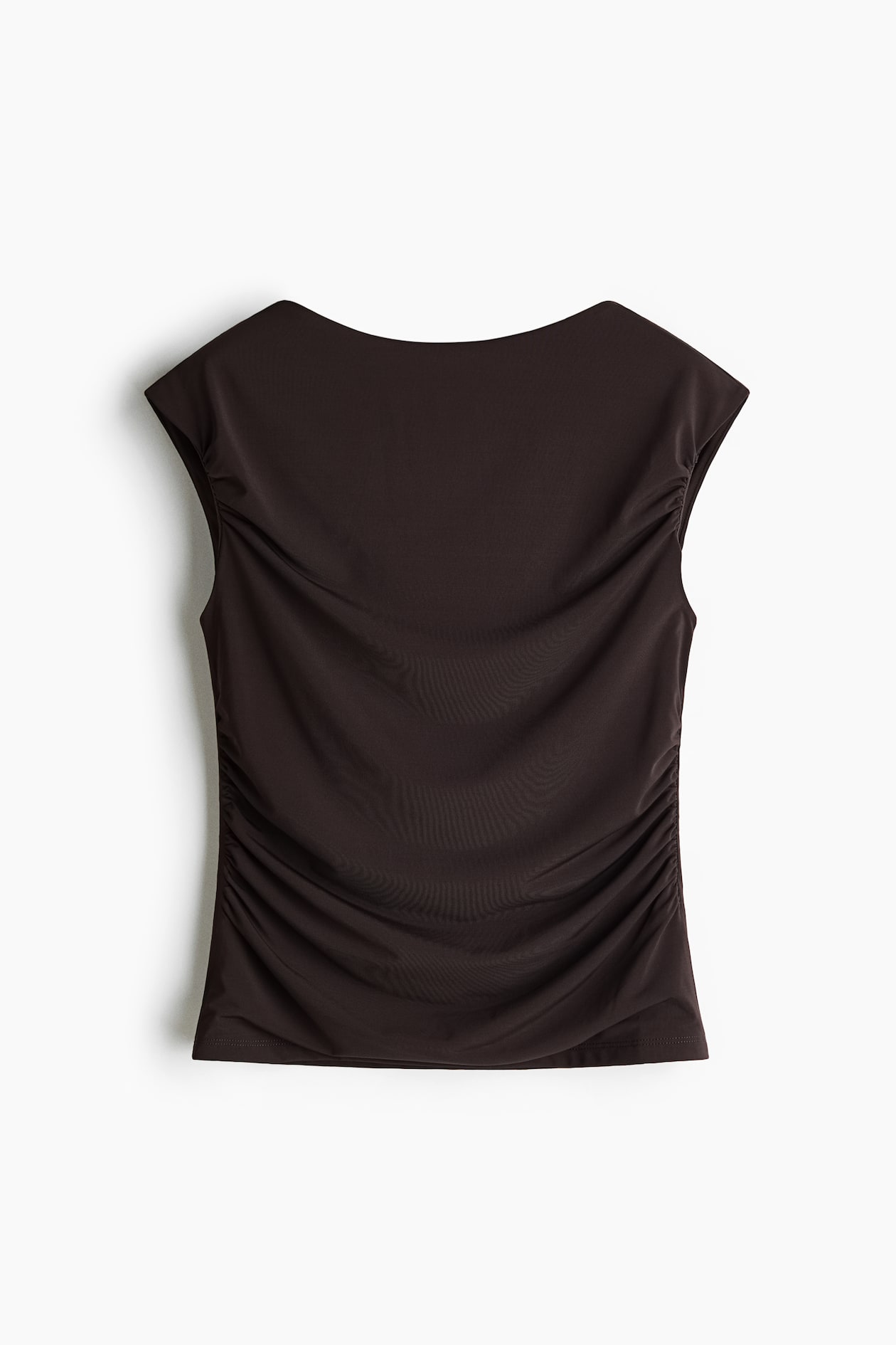 Draped Boat-Neck Top