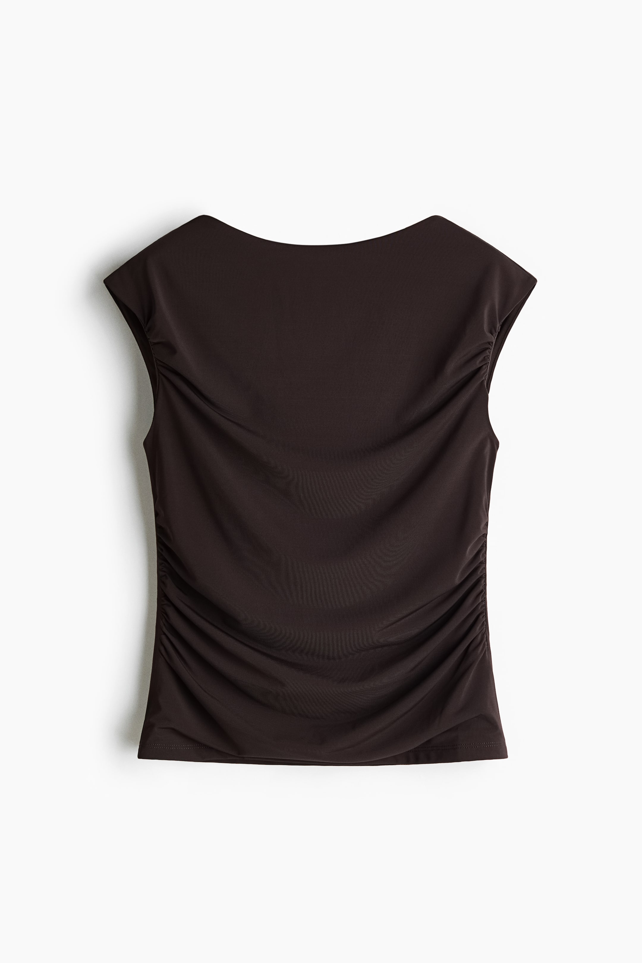 Draped Boat-Neck Top