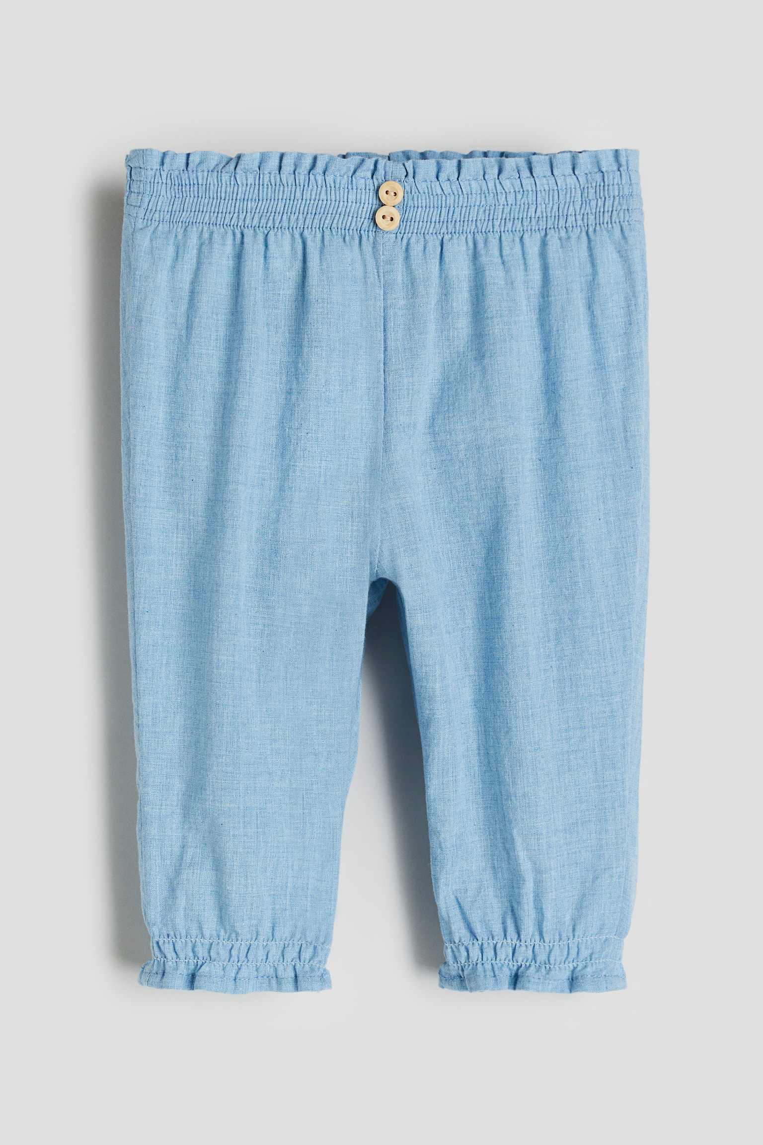 Pull On Pants - Blue/Light pink - 1