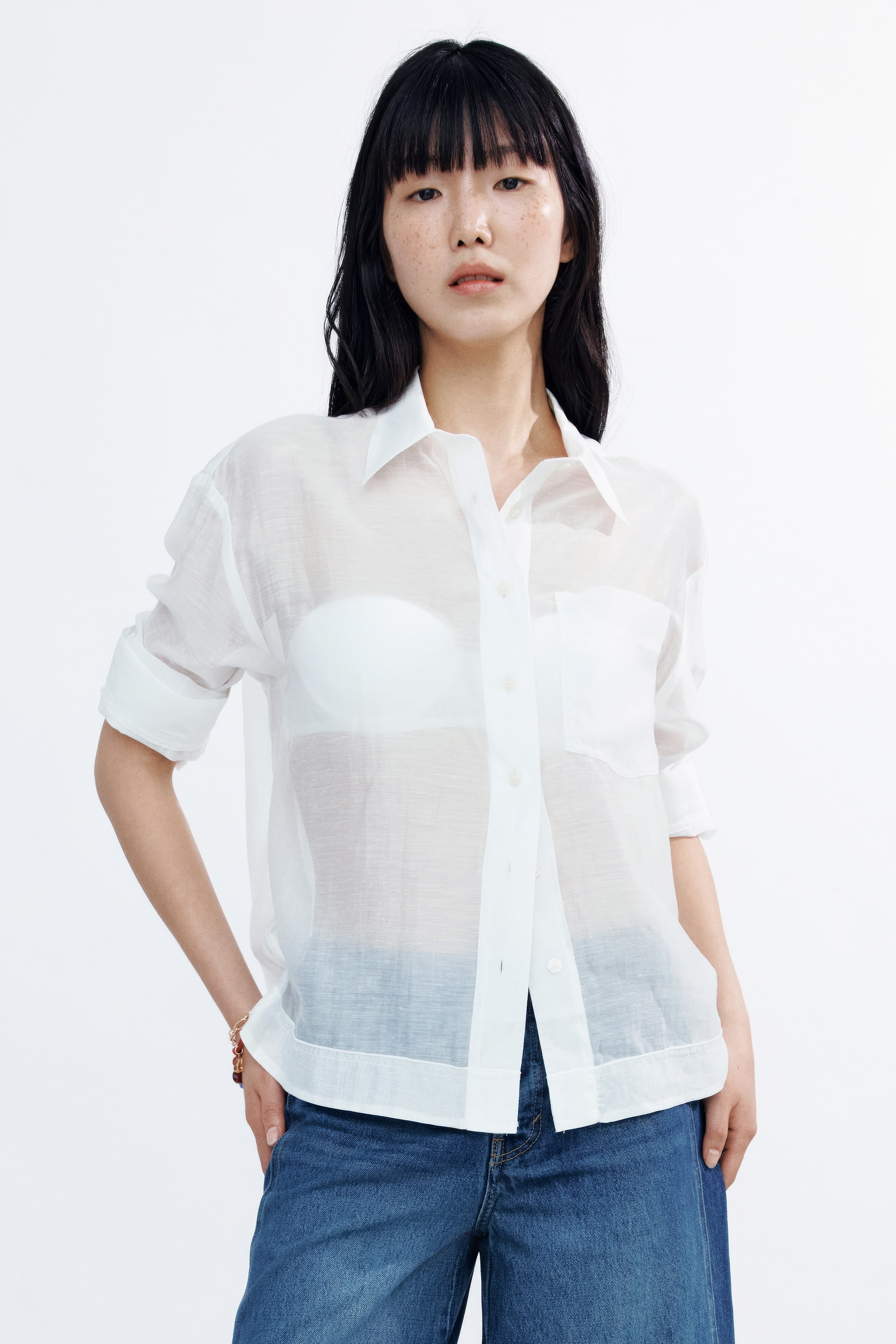 View larger image: Loose-Fit Shirt - White - Ladies | H&M PH 1