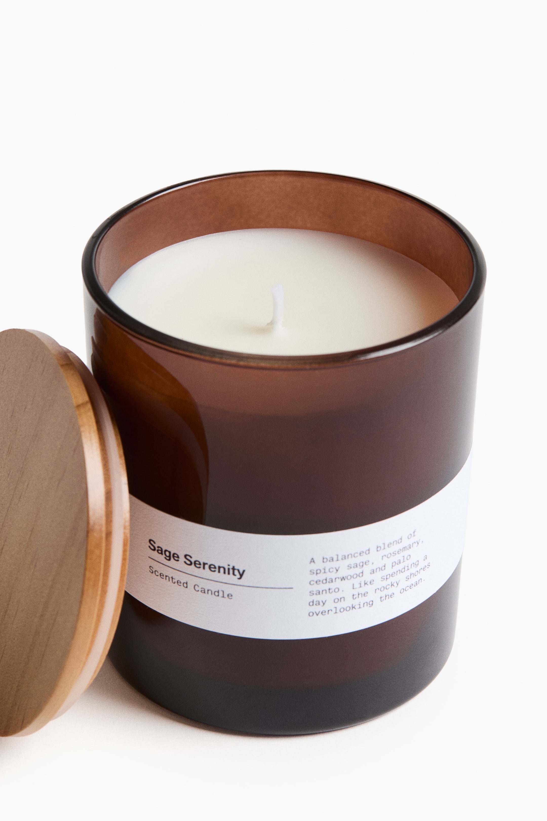 Scented Candle with Wooden Lid