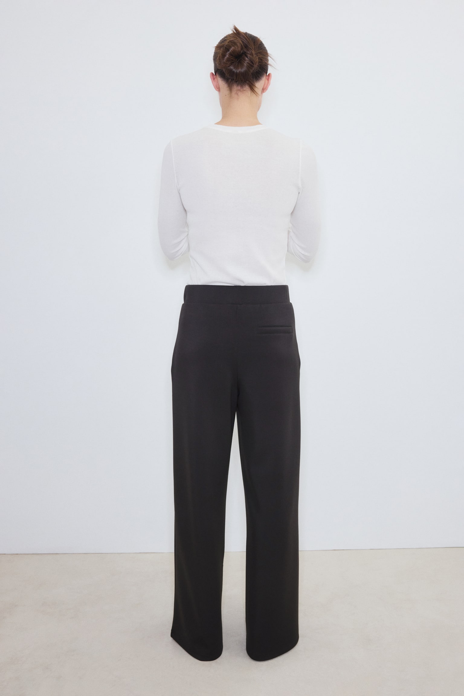Cooling Relaxed Fit Wide trousers - Dark brown/Black/Light brown - 4