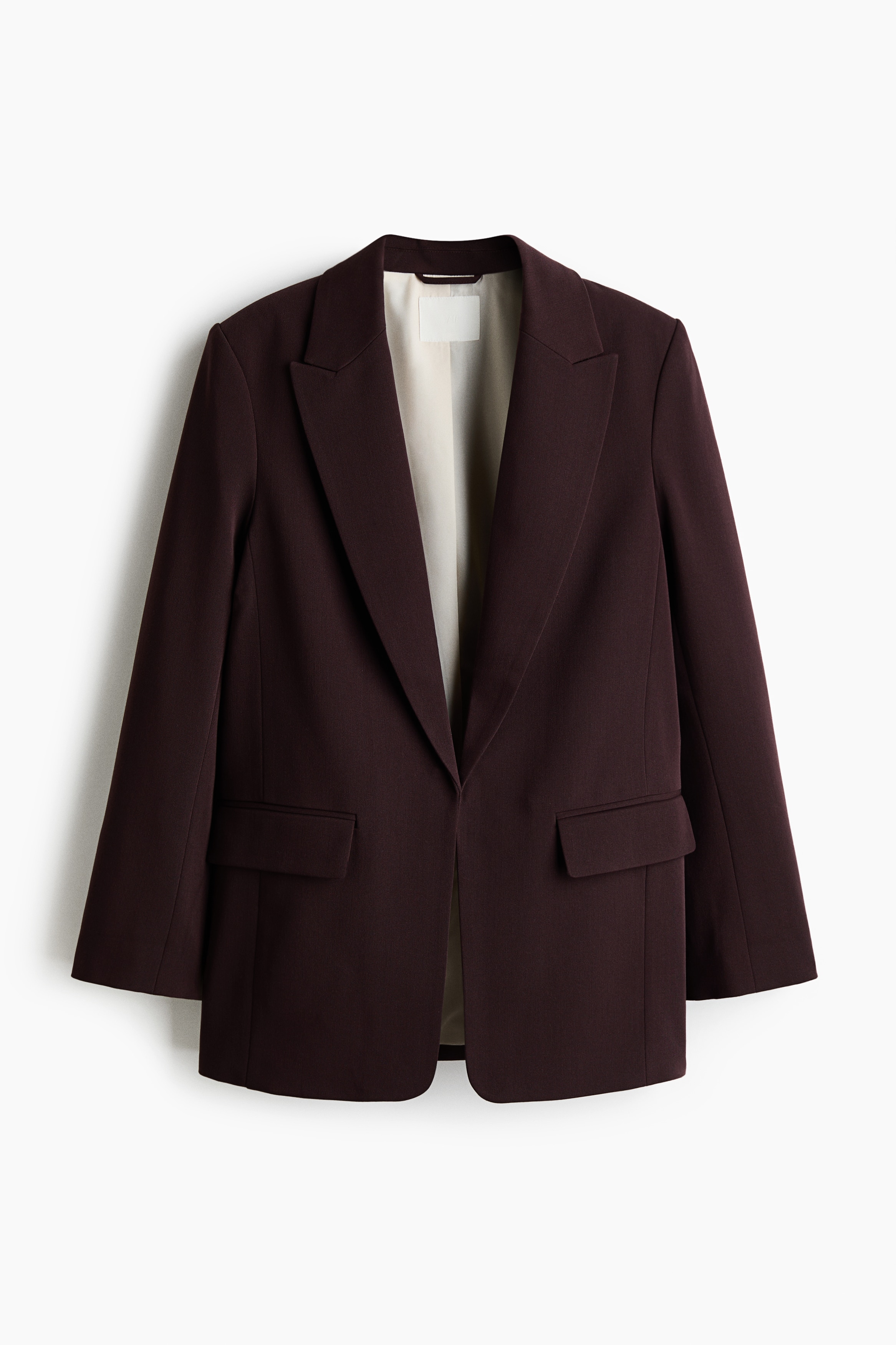 Lässiger Blazer - Dark brown/Taubenblau/Hellbeige