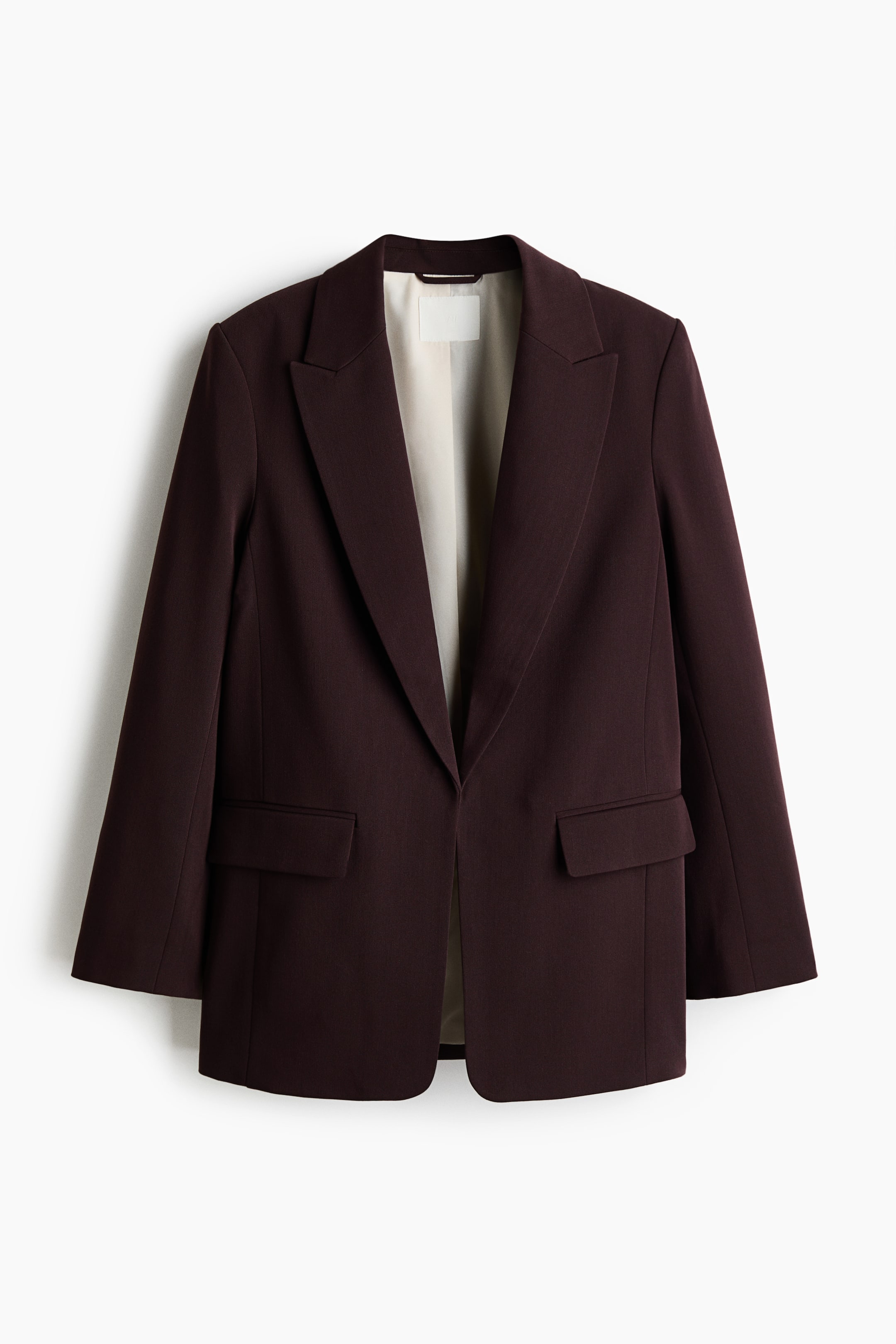 Grotere afbeelding bekijken: Blazer van lyocellmix - Dark brown - DAMES | H&M BE 1