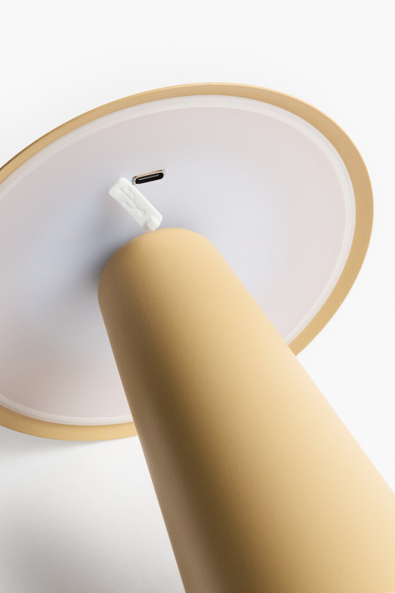 Lampe de table rechargeable - Jaune/Argenté/Crème/Noir/Marron/Rose clair/Blanc - 3