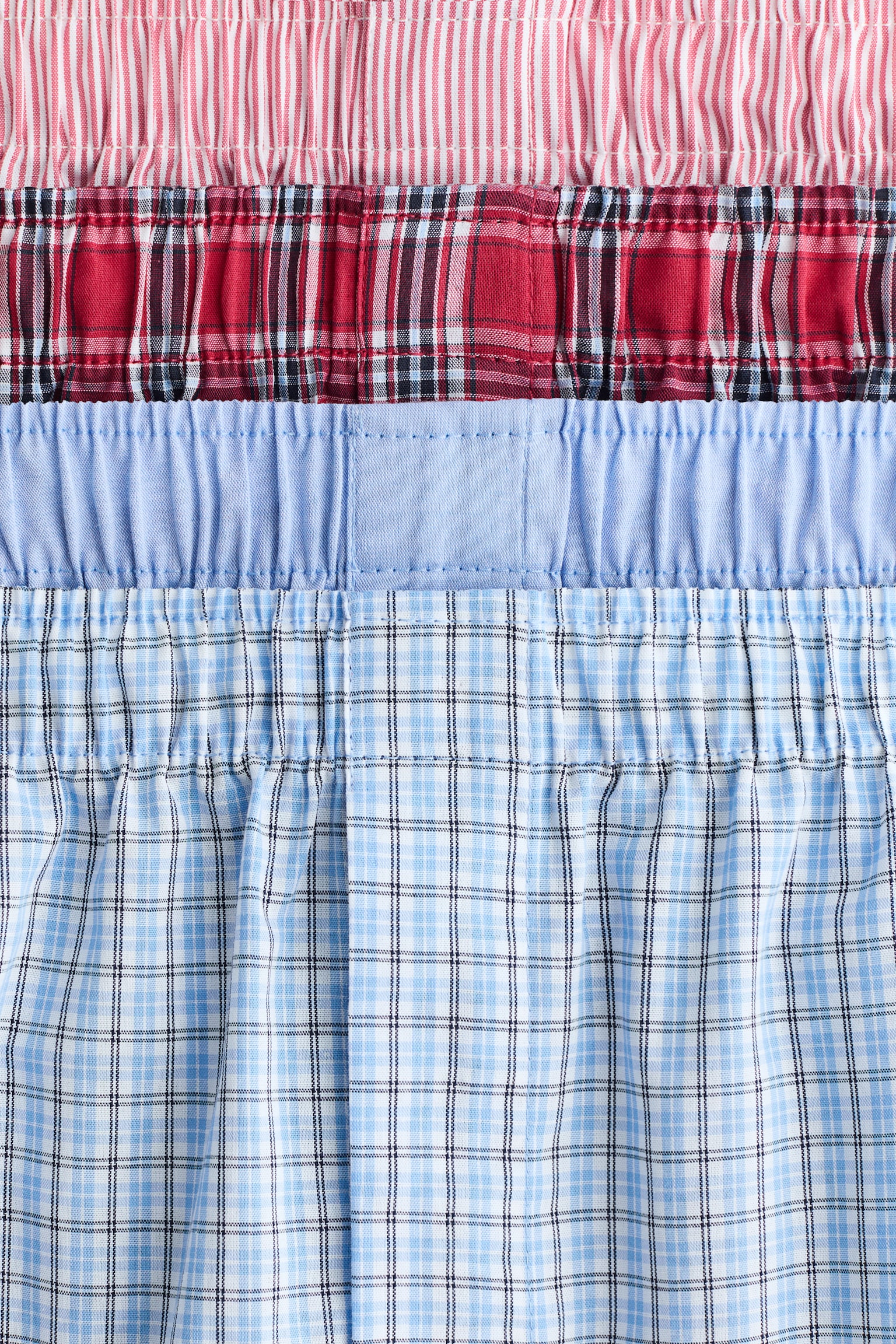 4-pack woven boxer shorts - Red/Checked/Dark blue/Checked/Dark turquoise/Checked/Light yellow/Checked/Khaki green/Checked/Black/Grey/Black/White checked/Light blue/Dark blue/White/Beige/Dark khaki green/Dark grey/Checked - 2