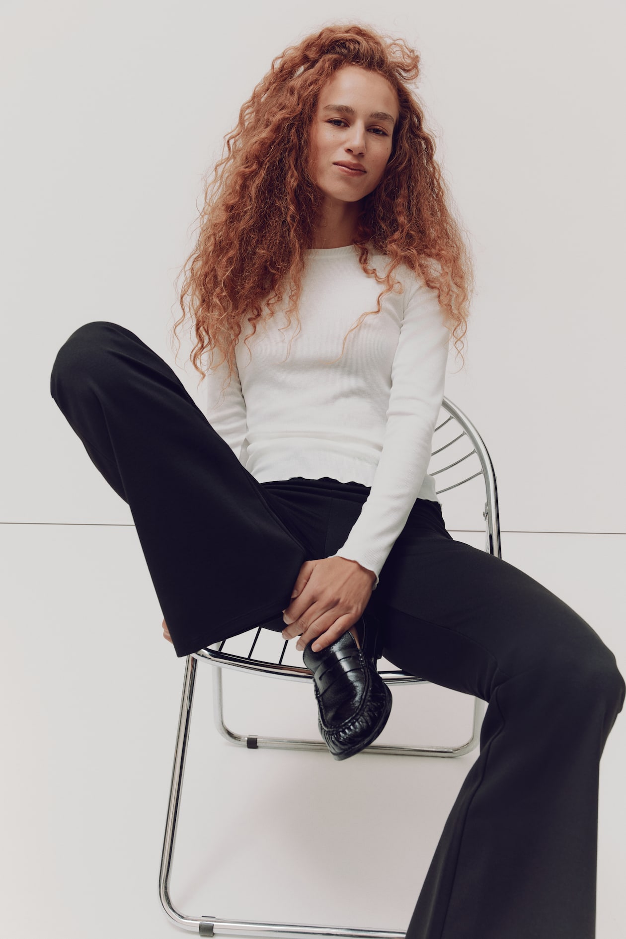 Flared Jersey Pants - image 2