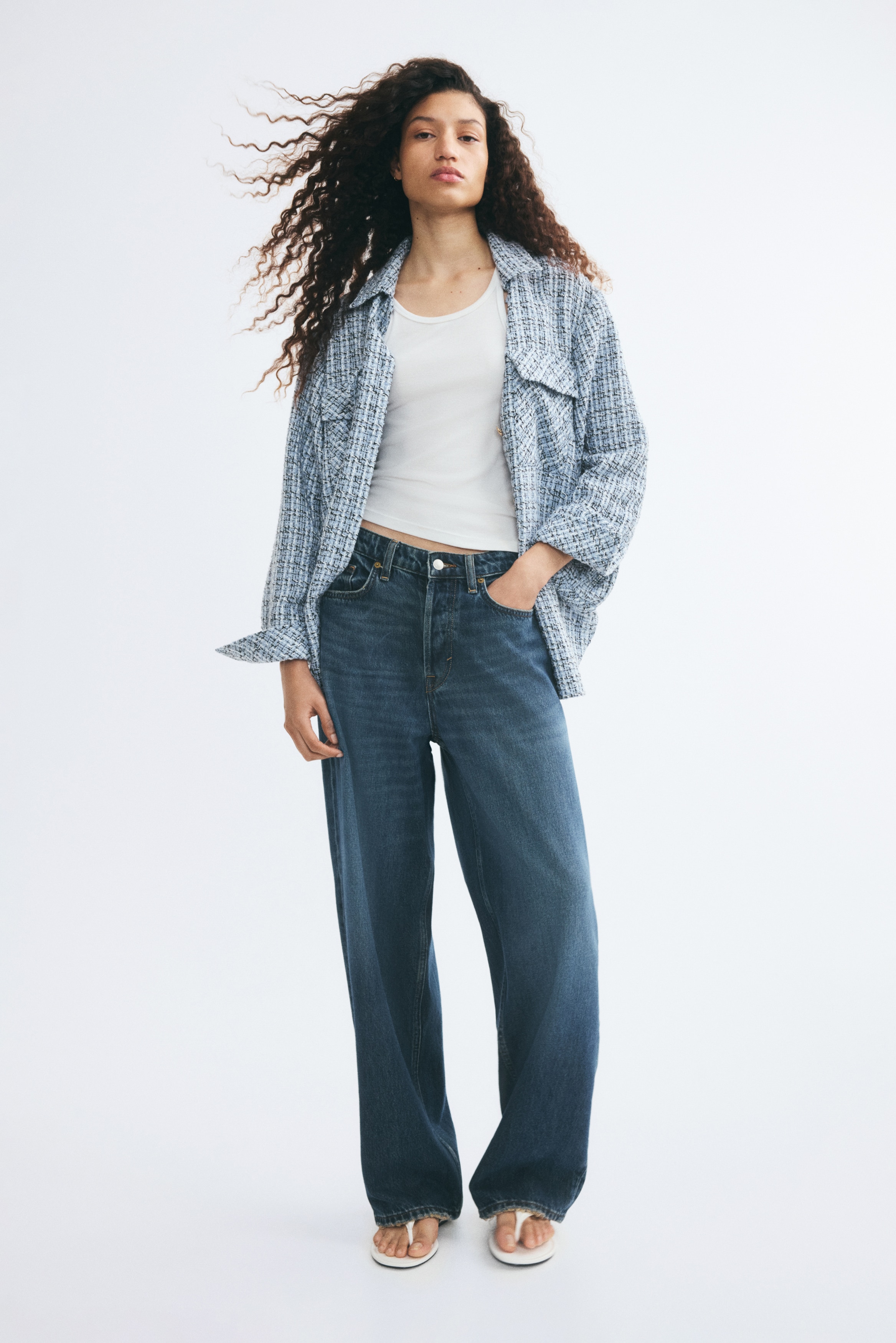 Bouclé Overshirt - thumbnail 8