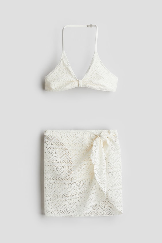 Детские купальники H&M 3-Piece Crochet-Look Swim Set