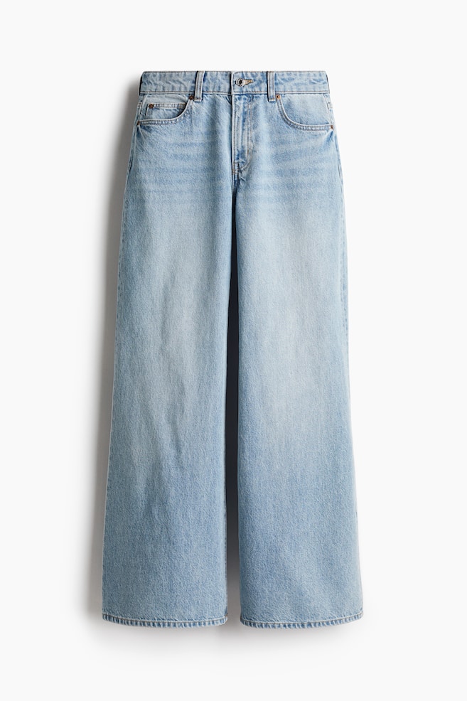Flared Regular Jeans - Helles Denimblau - 1