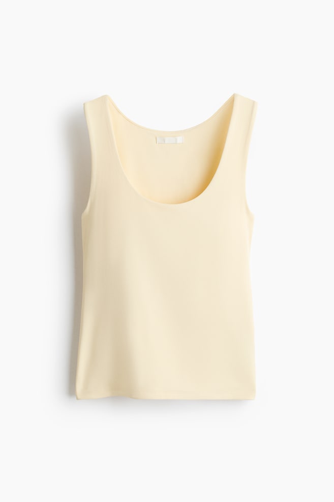 Microfiber Tank Top - Pale yellow/Black/White/Dark orange - 1