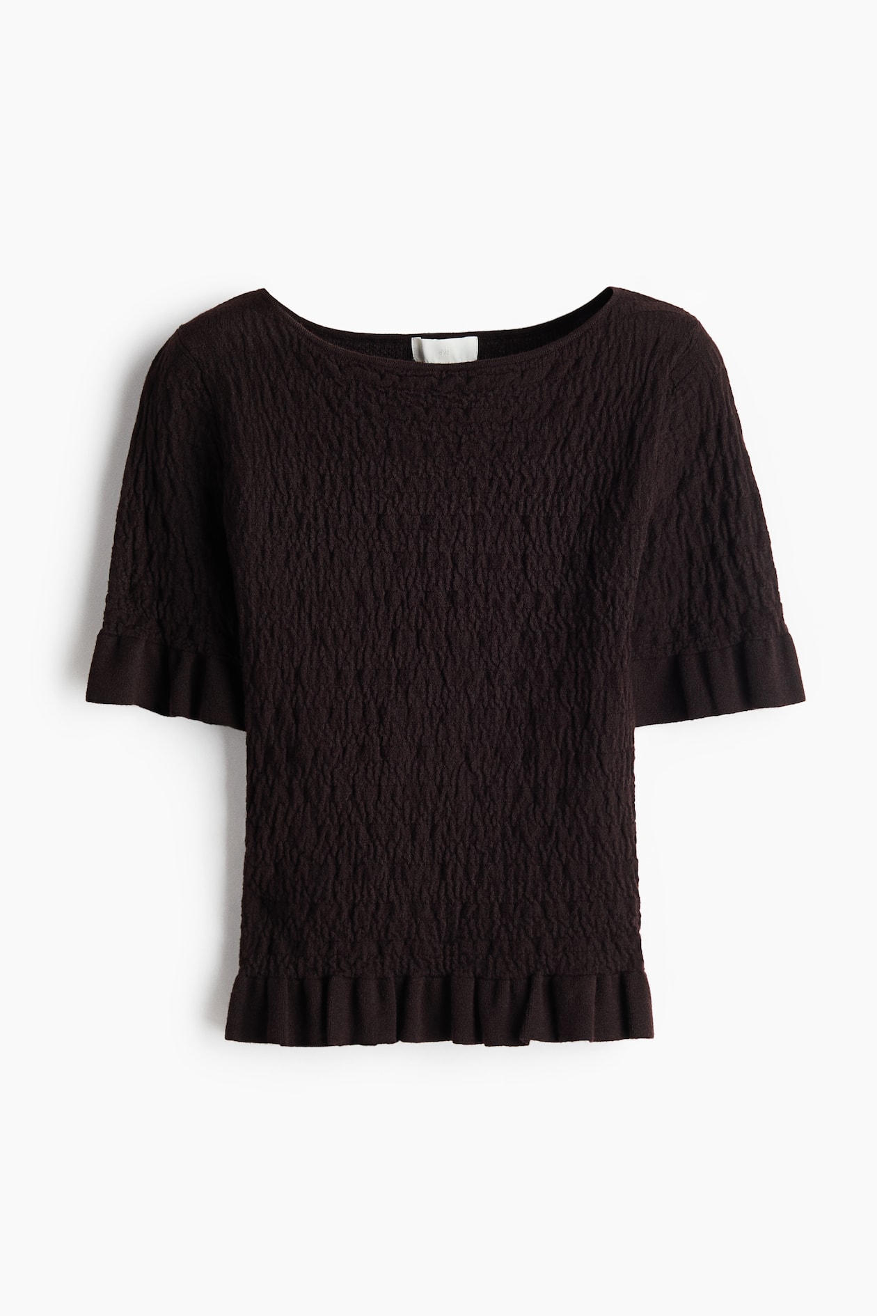 Textured-Knit Top