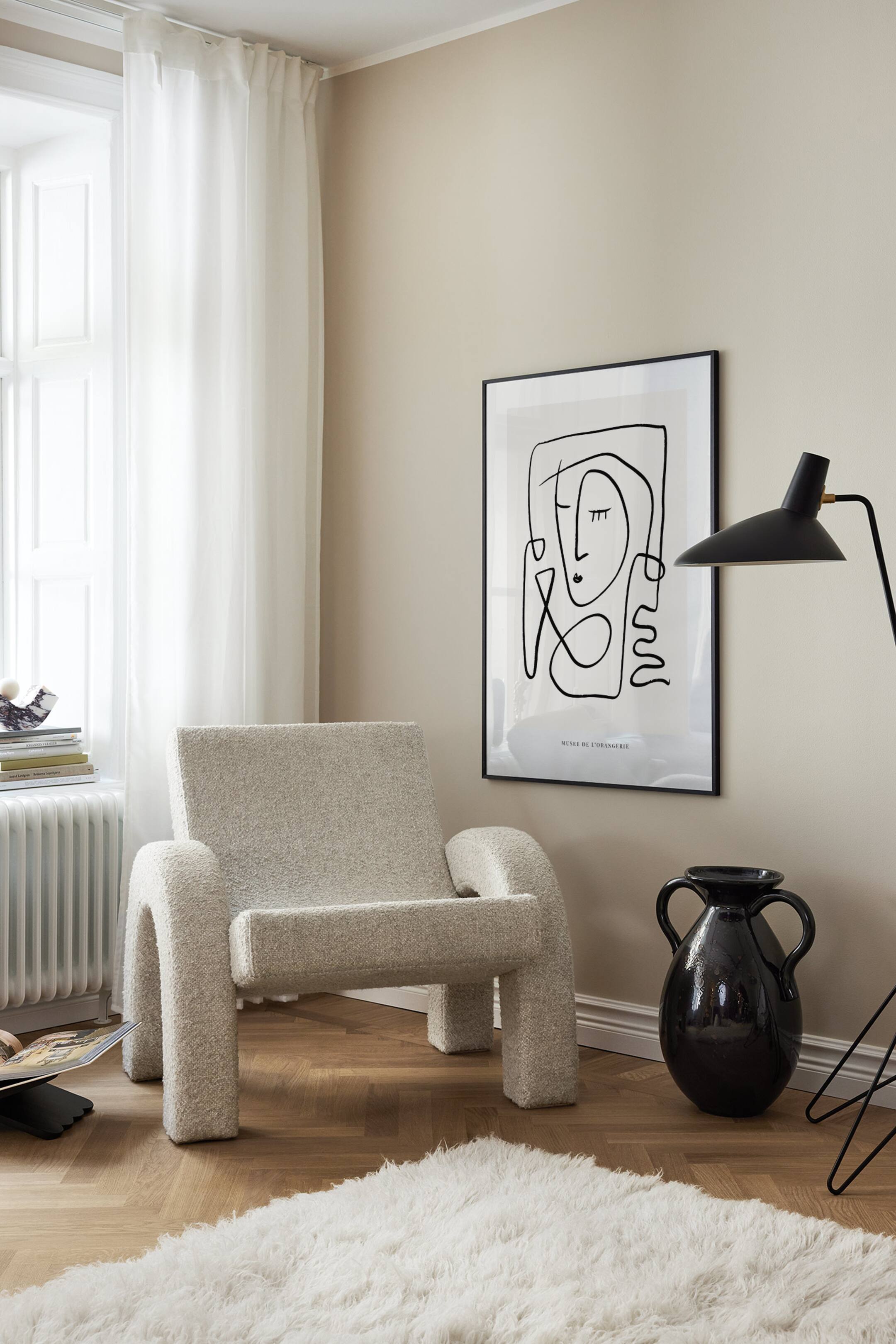 Näytä suurempi kuva: Abstract Expression Juliste - Musta/harmaa - Postery - Home All | H&M FI 1