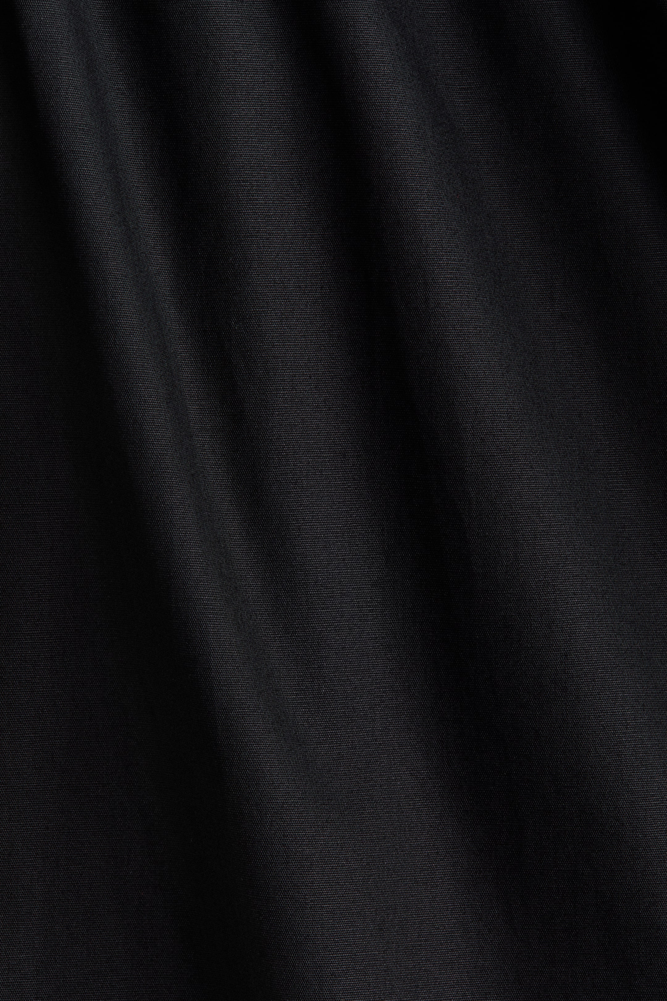 Poplin Dress with Flared Skirt