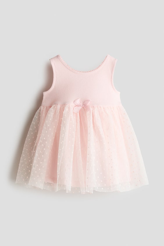 Детские платья H&M Jersey Dress with Tulle Skirt