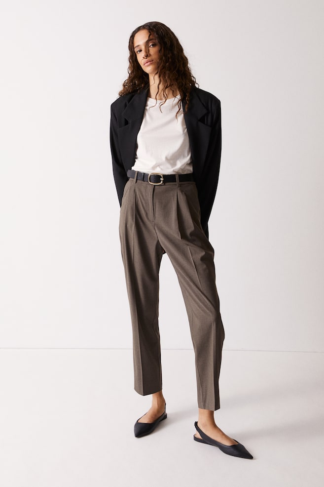 Ankle-length trousers - Dark brown/Apricot/Black/Grey/dc/dc/dc/dc/dc/dc/dc/dc - 1