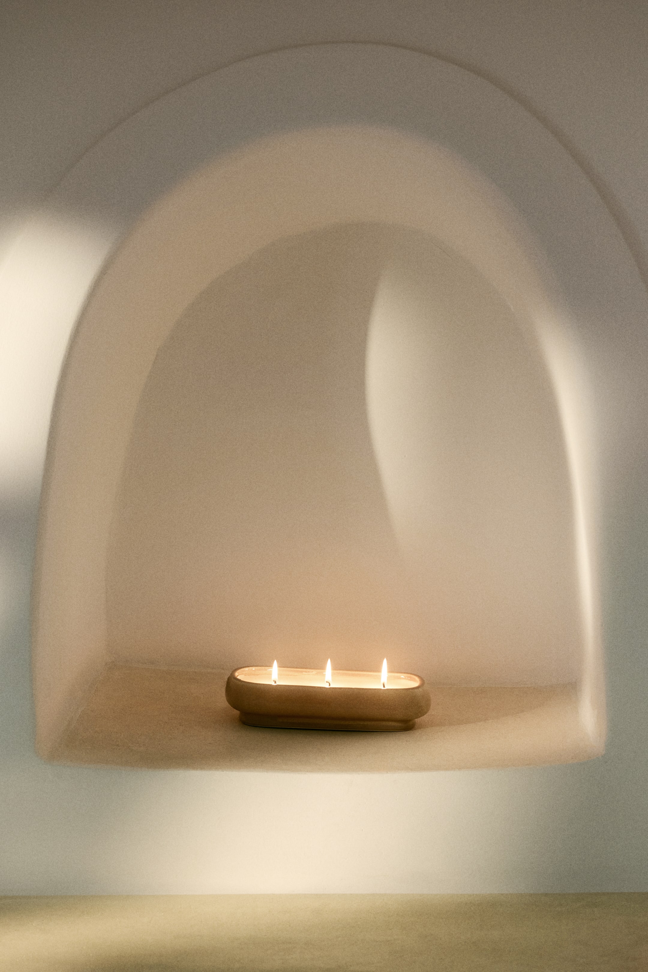 View larger image: Large herbal-scented candle - Beige/Minted Fig - Home All | H&M 1