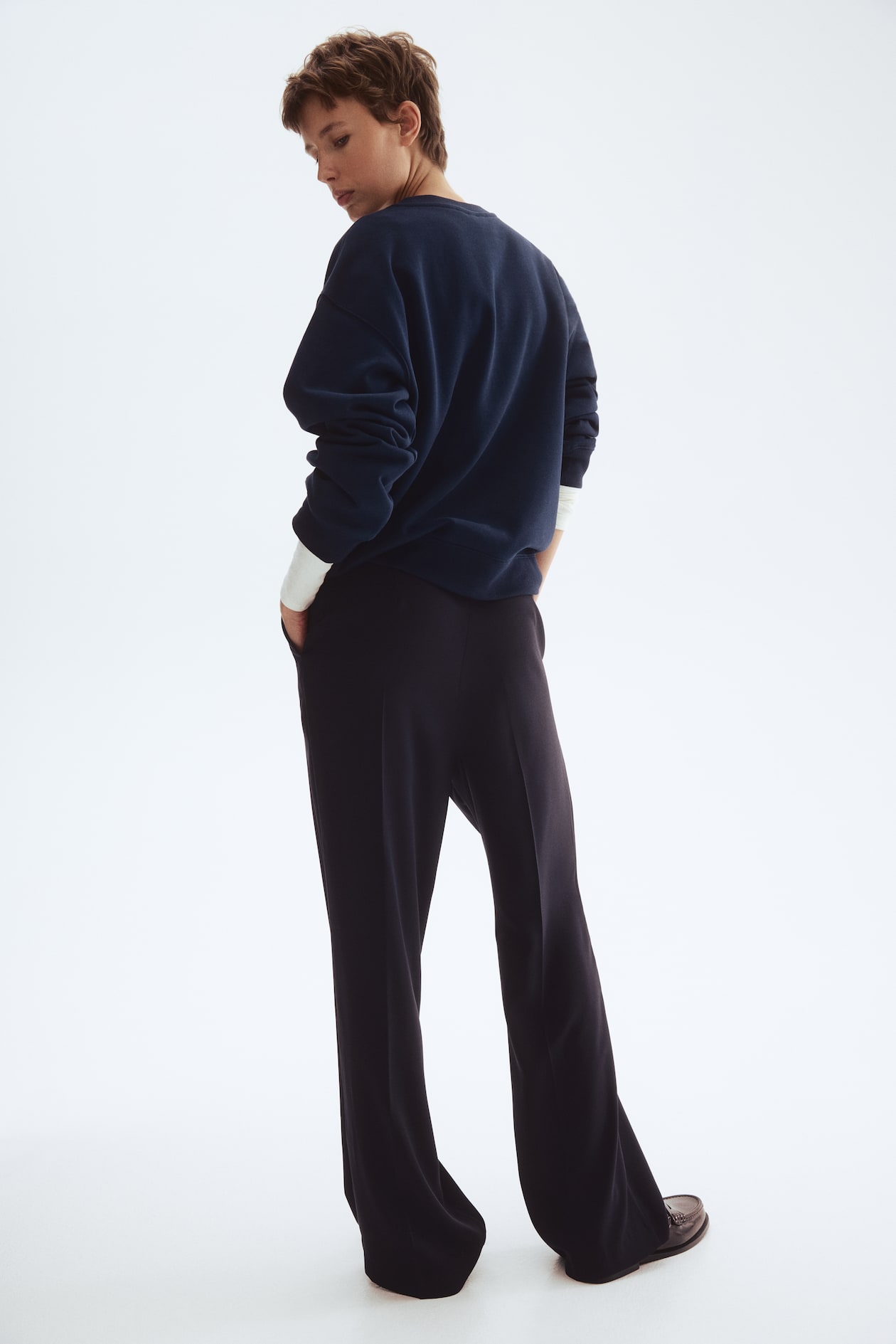 Straight-Leg Creased Pants - image 3