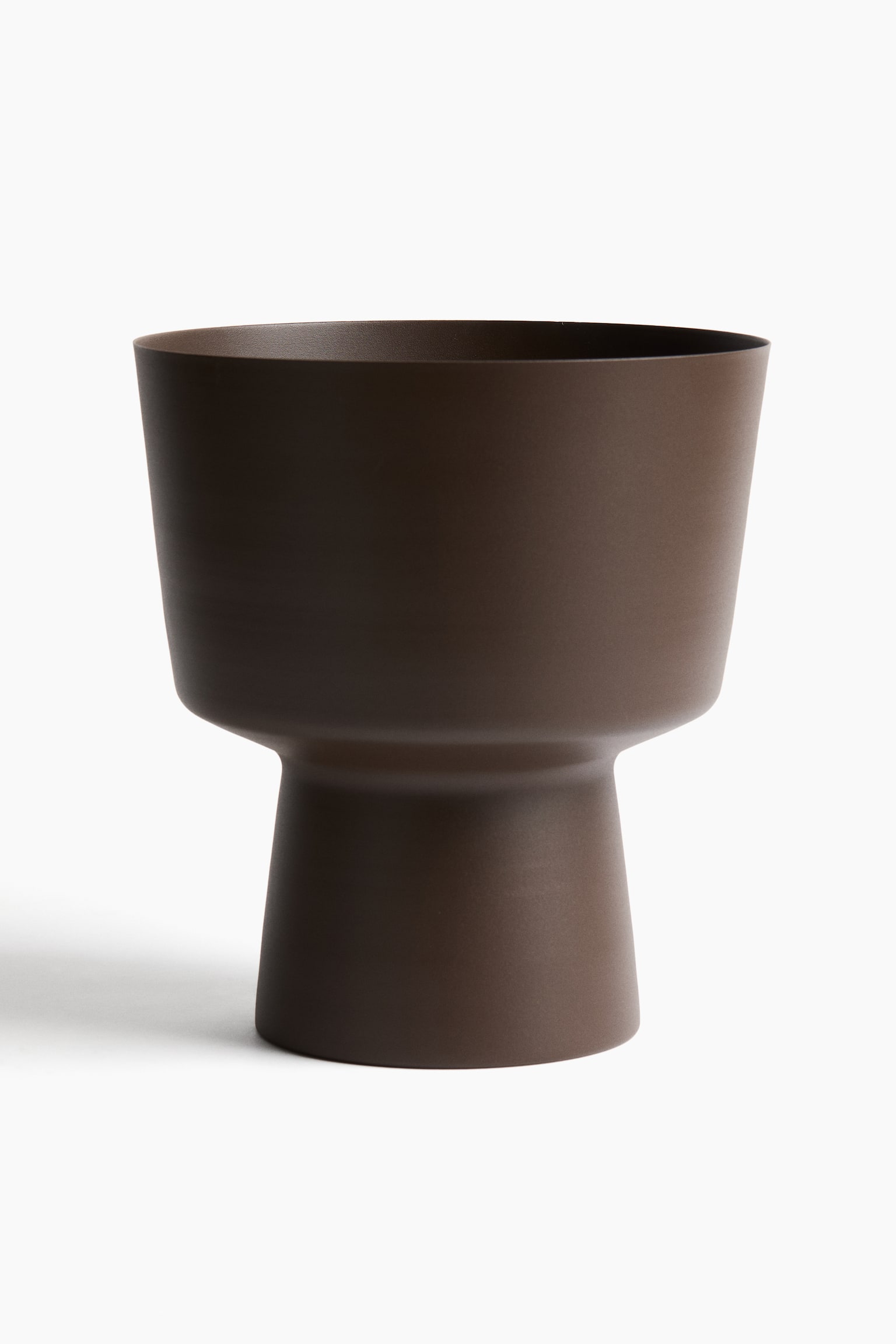 Metal plant pot - Dark brown