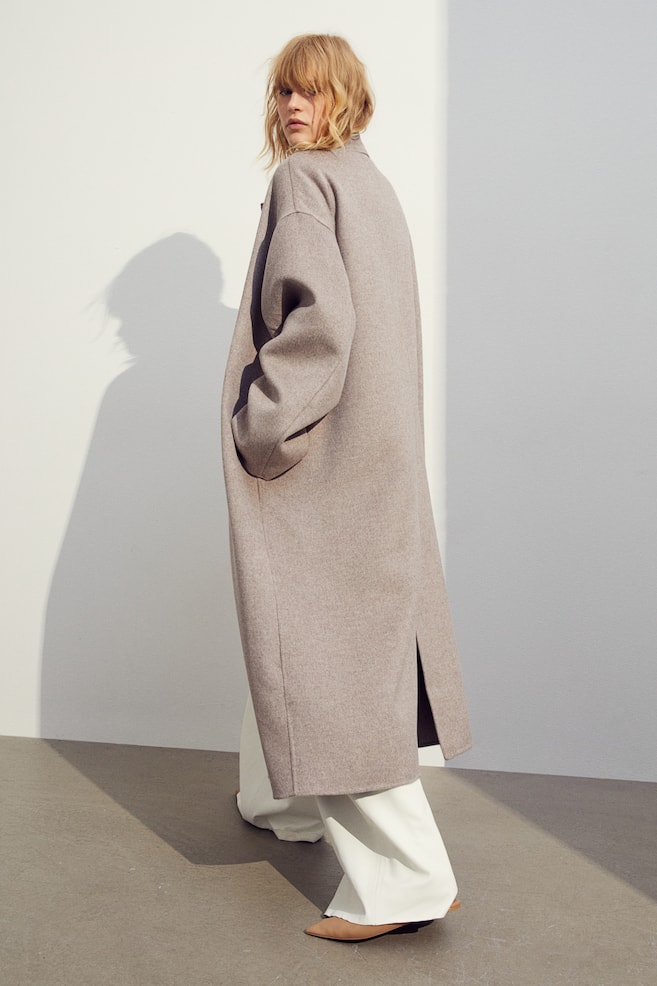 Wool-blend coat - Greige/Light beige - 3