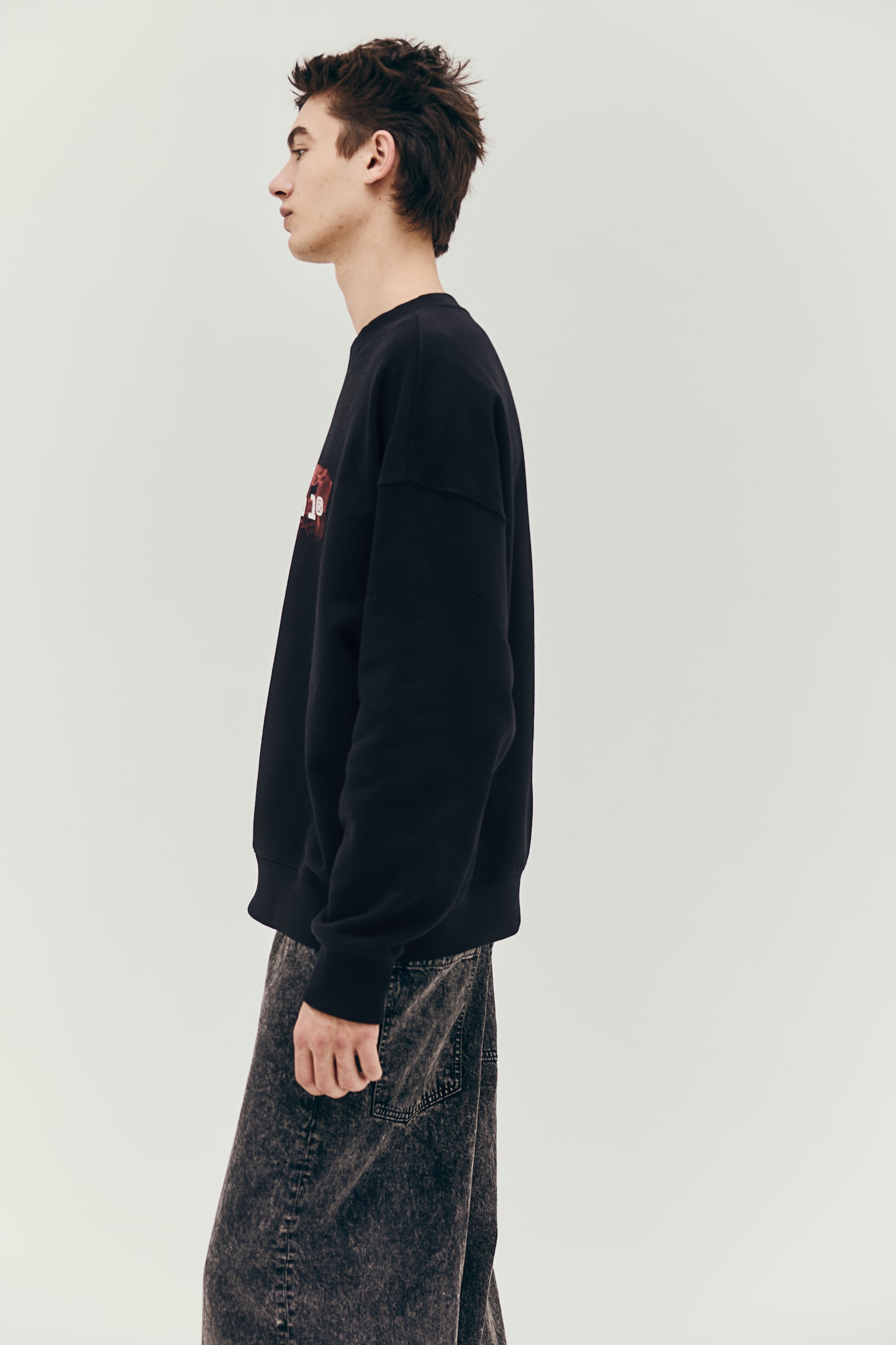 Oversized Fit Printed sweatshirt - Black/Formula 1/Black/Nirvana/Black/Pantera/Black/Discovery Channel/White/Keith Haring/Black/Mickey Mouse/Grey marl/The Hulk/Black/Dark grey/Formula 1 - 5