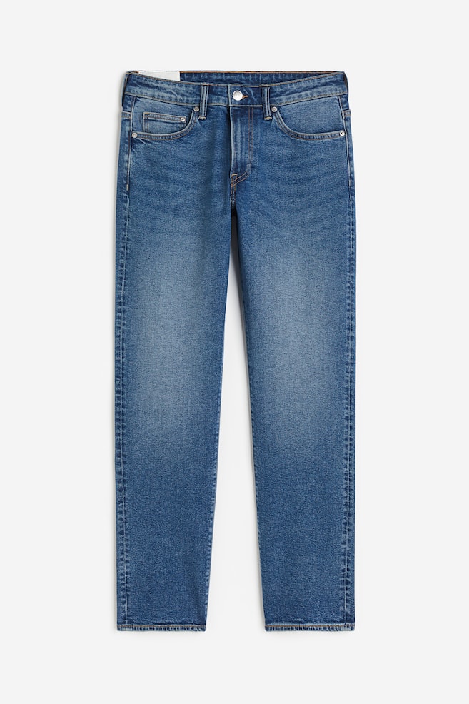 Straight Regular Jeans - Mørk denimblå/Sort/Lys denimblå/Mørk denimblå/Mørkeblå - 2