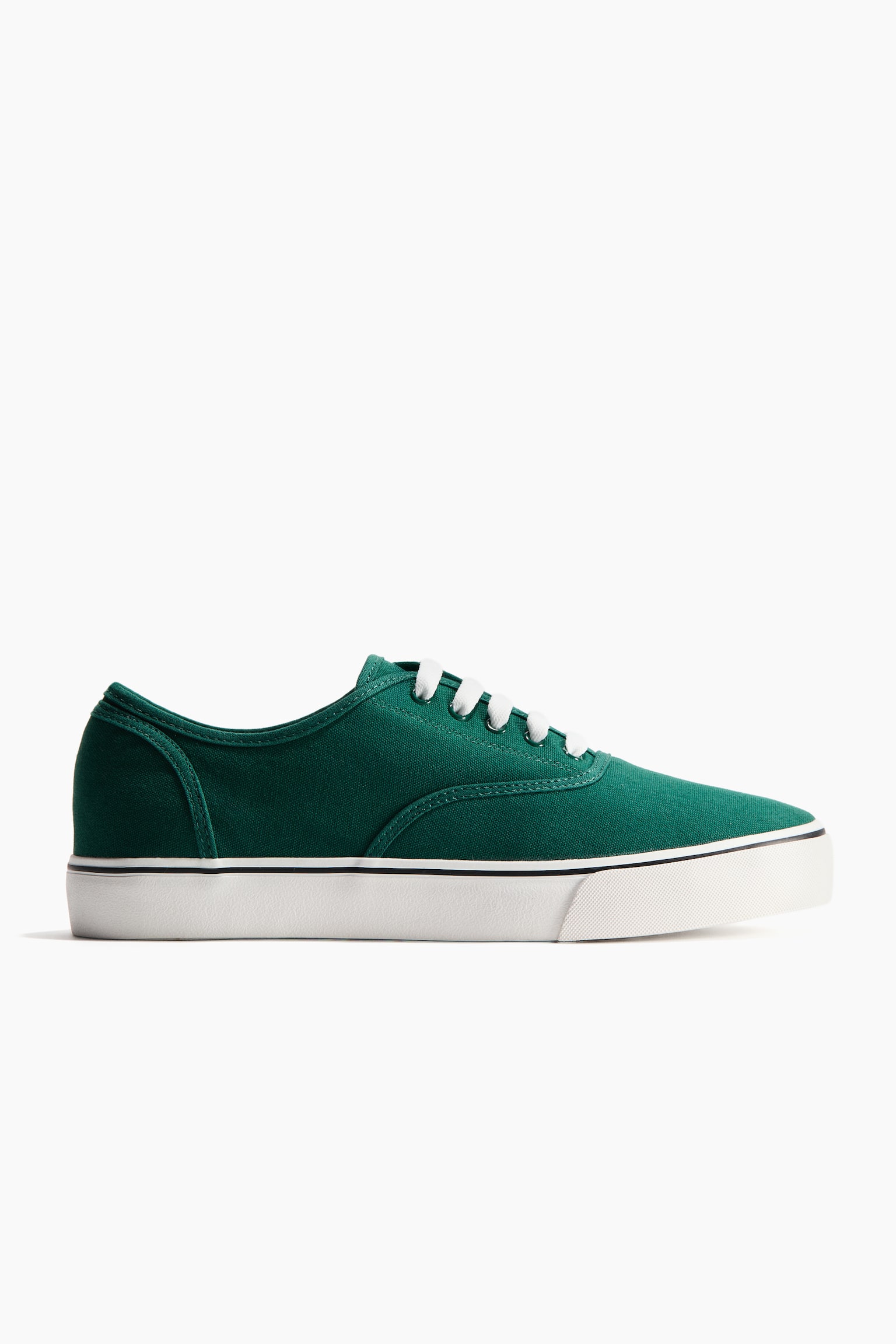 Canvas Sneakers - Green/White/Navy blue
