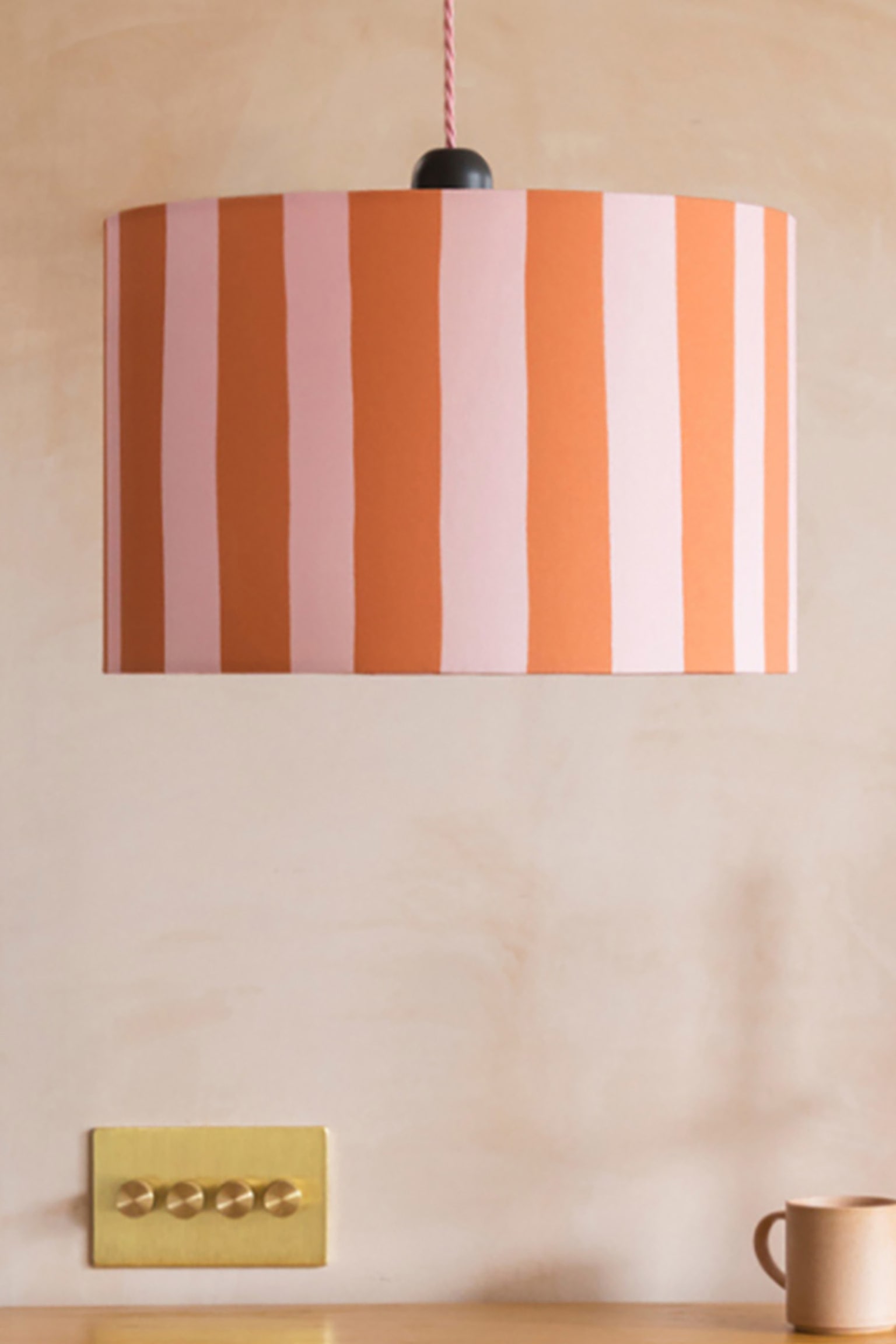 Small Stripe Print Shade - Orange/pink/Red/ White/White/sand/Orange/ White/Blue/green - 2