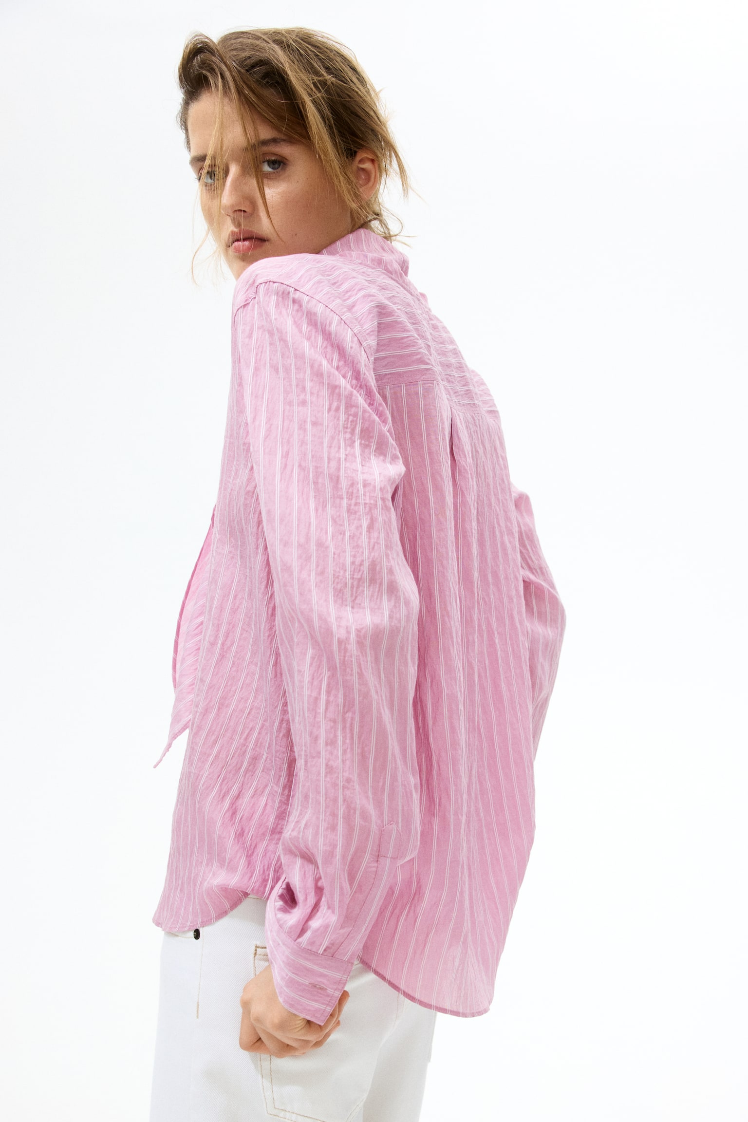 Scarf-collar shirt - 1