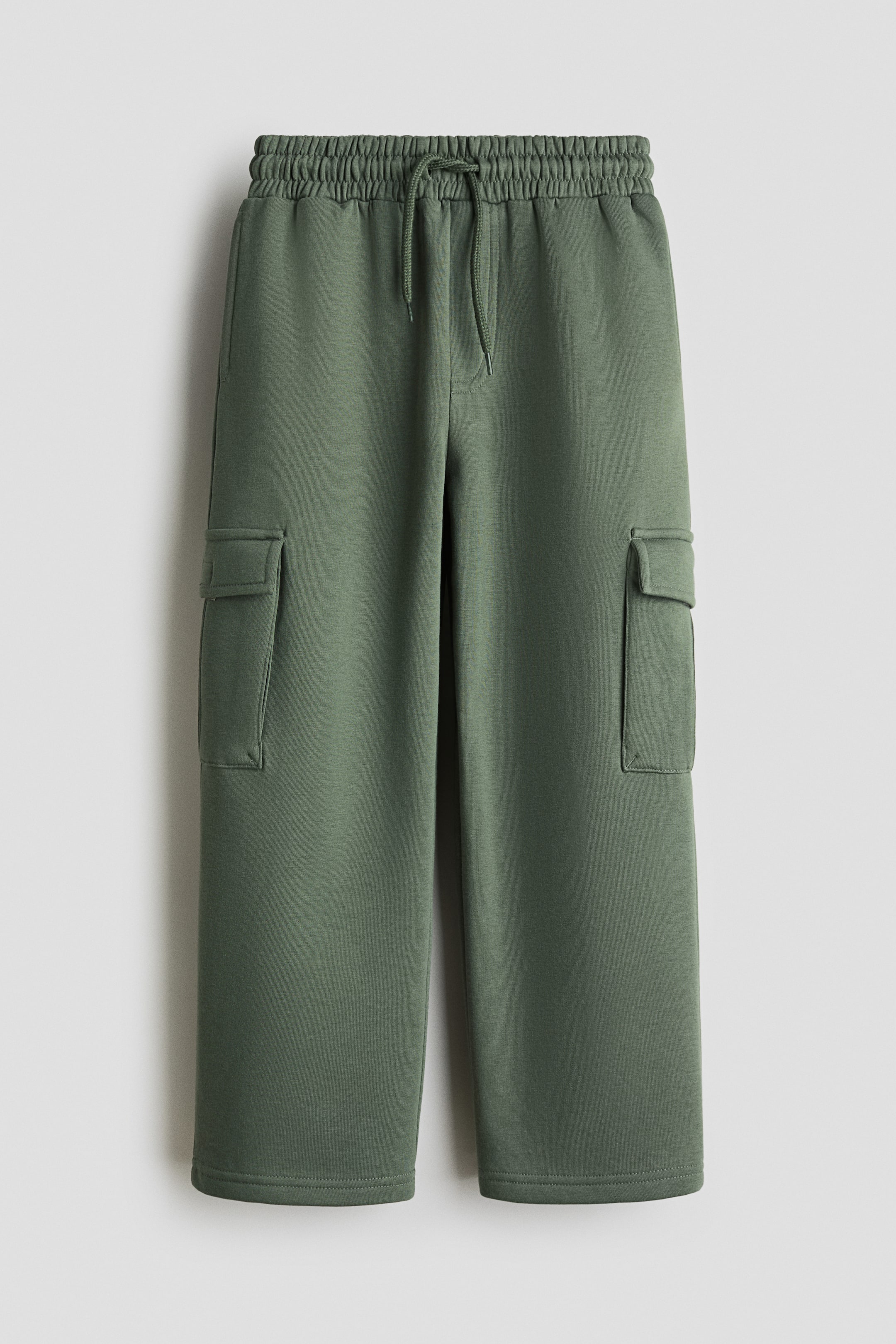 Agrandir l'image: Pantalon jogger de style cargo en molleton - Vert kaki | H&M FR 1