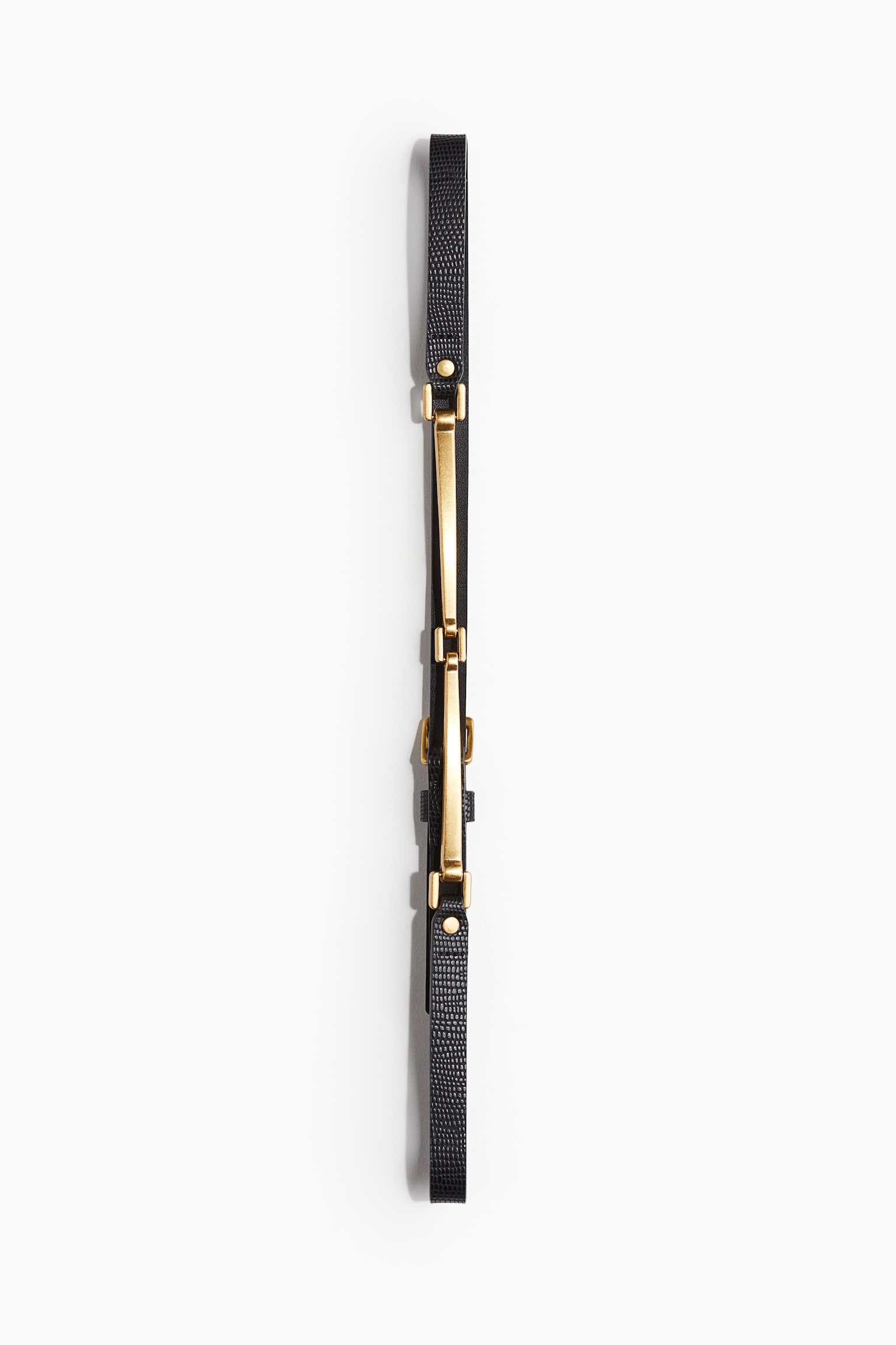 Narrow waist belt - Black - 1