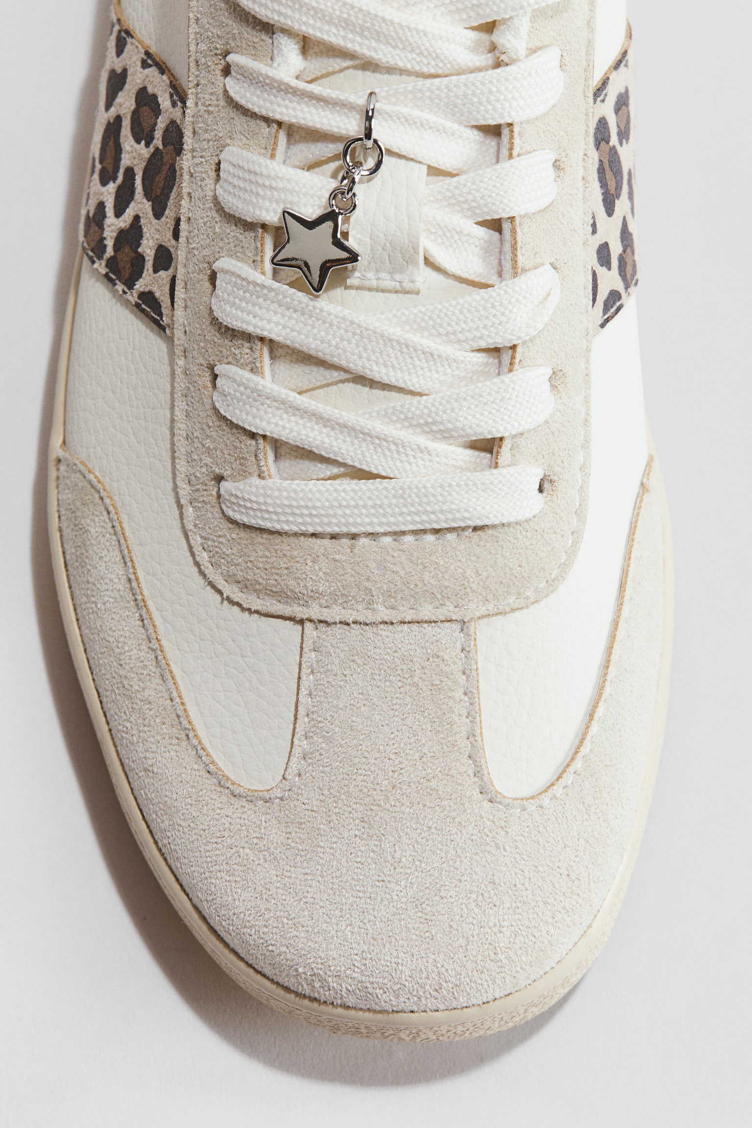 Trainers with charms - Beige/Leopard print/Light blue/Colour block/White/Pink - 3