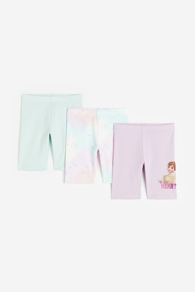 3-pack printed cycling shorts - Lilac/Frozen/Dark grey/Disney/Mint green/Care Bears - 1