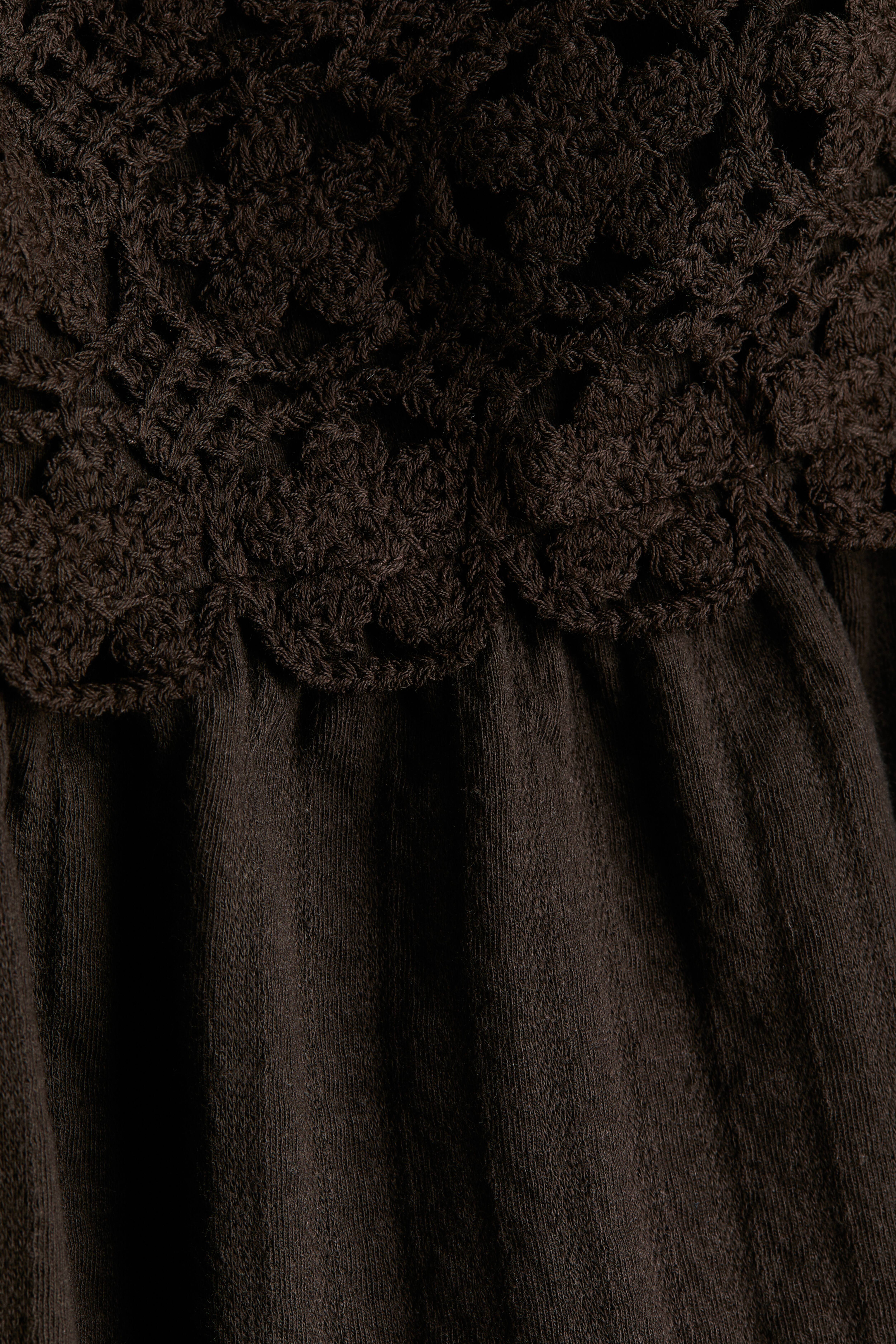 Ruffle-Trimmed Cotton Top