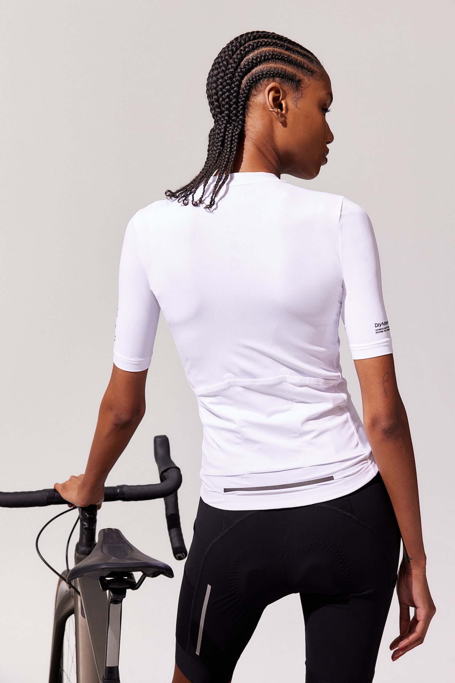 Cycling shorts in DryMove™ - Black/Brown/Coral/Black - 5