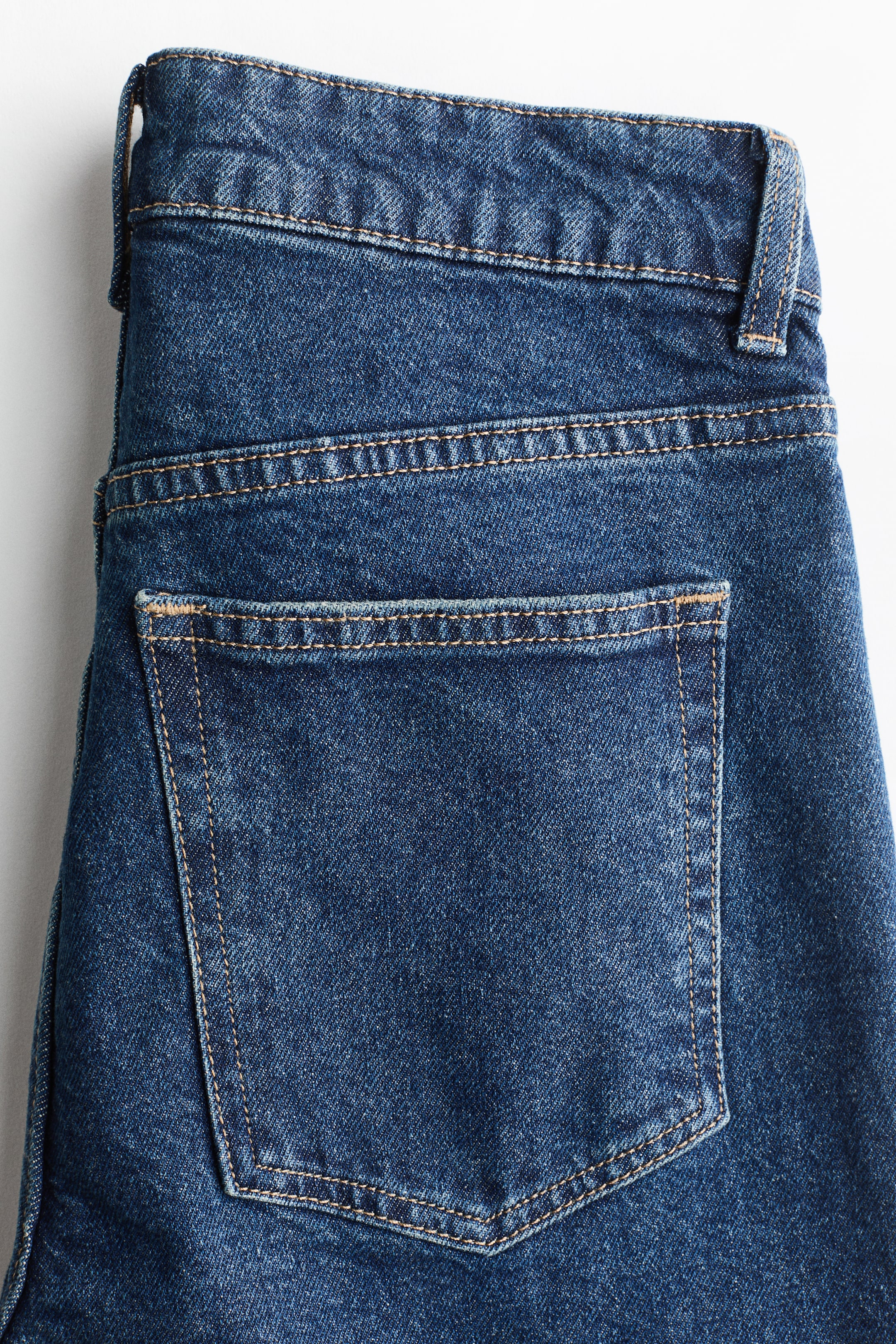 Vezi imaginea mai mare: Mom Slim Fit High Waist Ankle Jeans - Albastru-denim - FEMEI | H&M RO 6