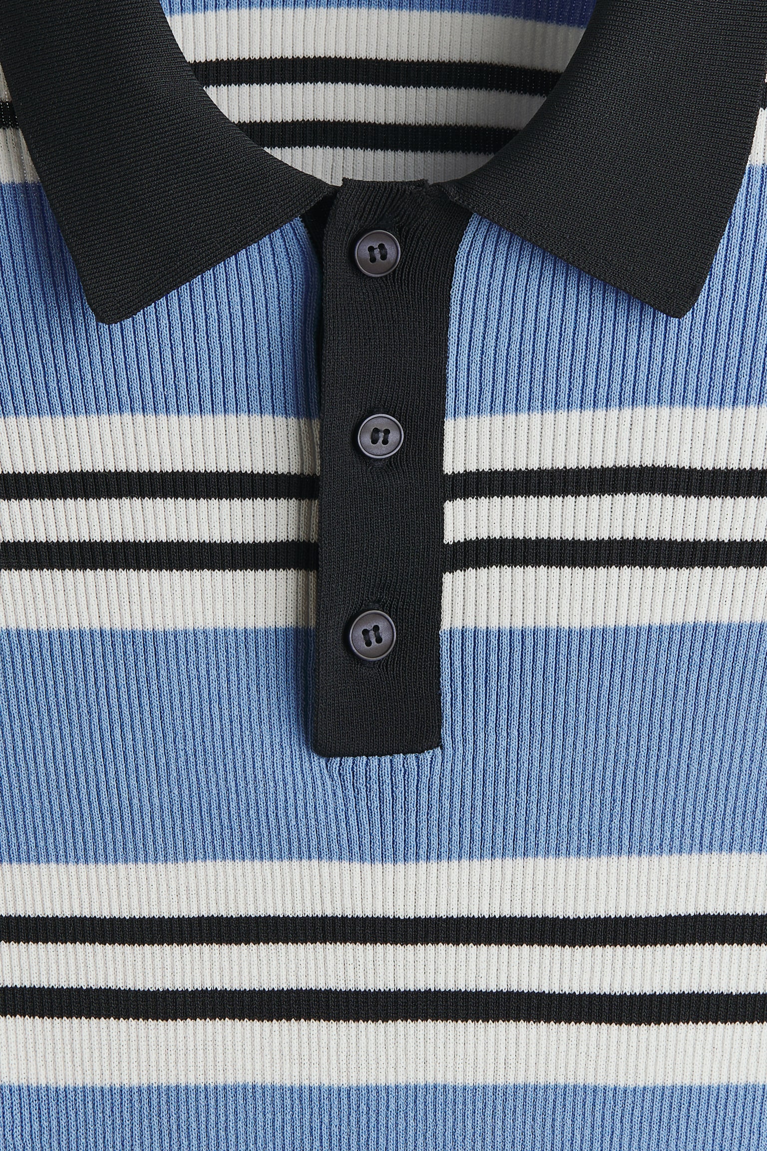 Slim Fit Polo shirt - Light blue/Striped - 7