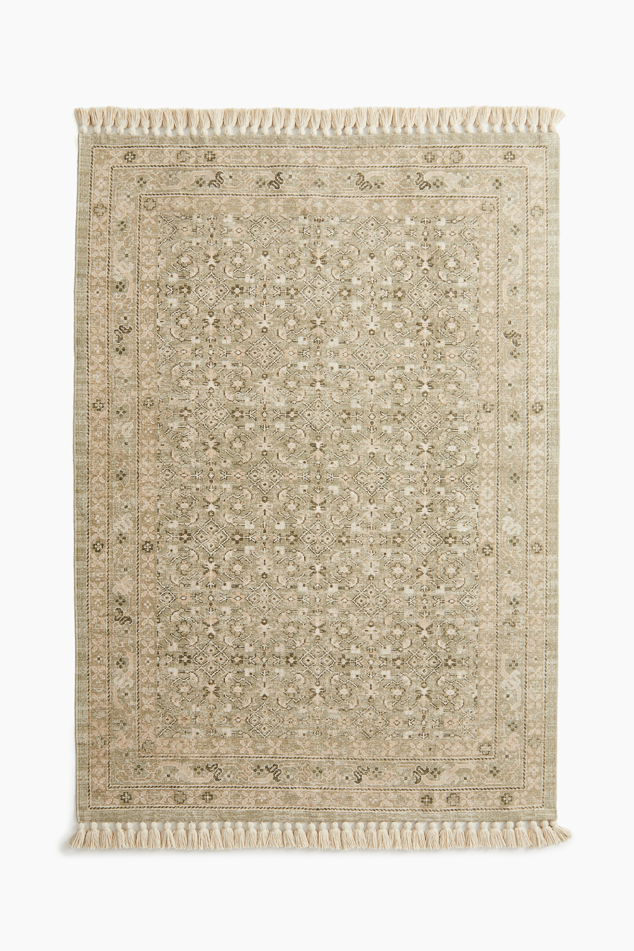 Tapis à motif avec franges