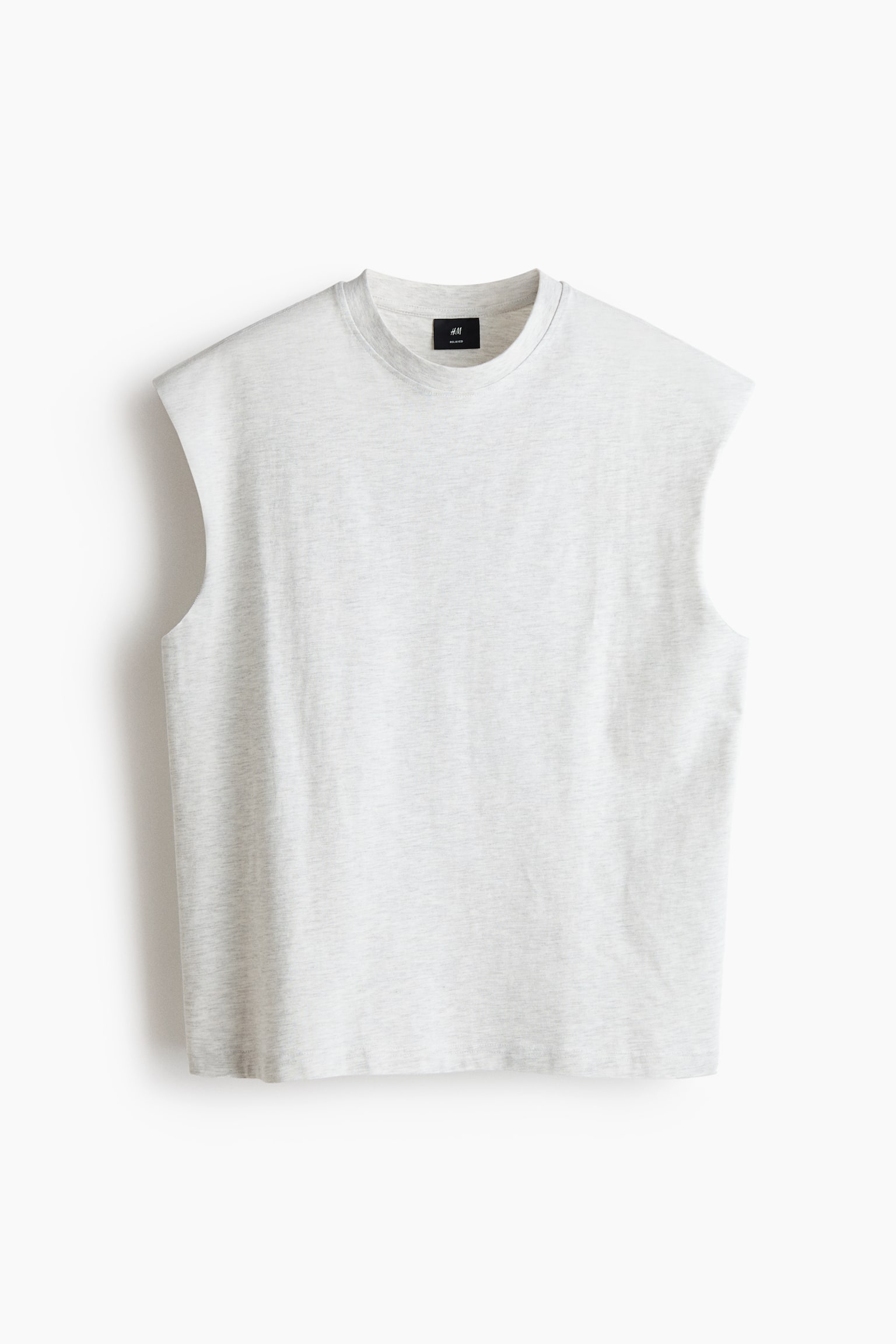 Camisole décontractée en coton - Gris clair chiné/Blanc/Noir/Vert kaki foncé/Violet clair - 1