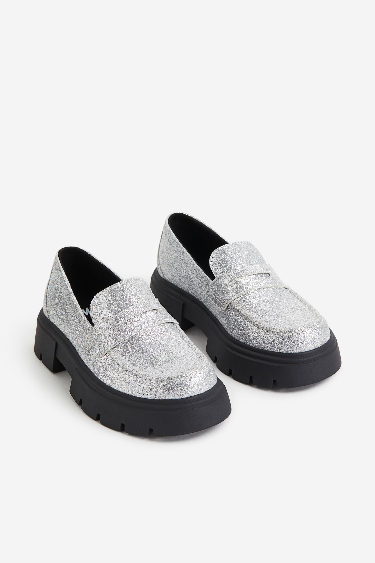 Chunky loafers - Silver-coloured - 1