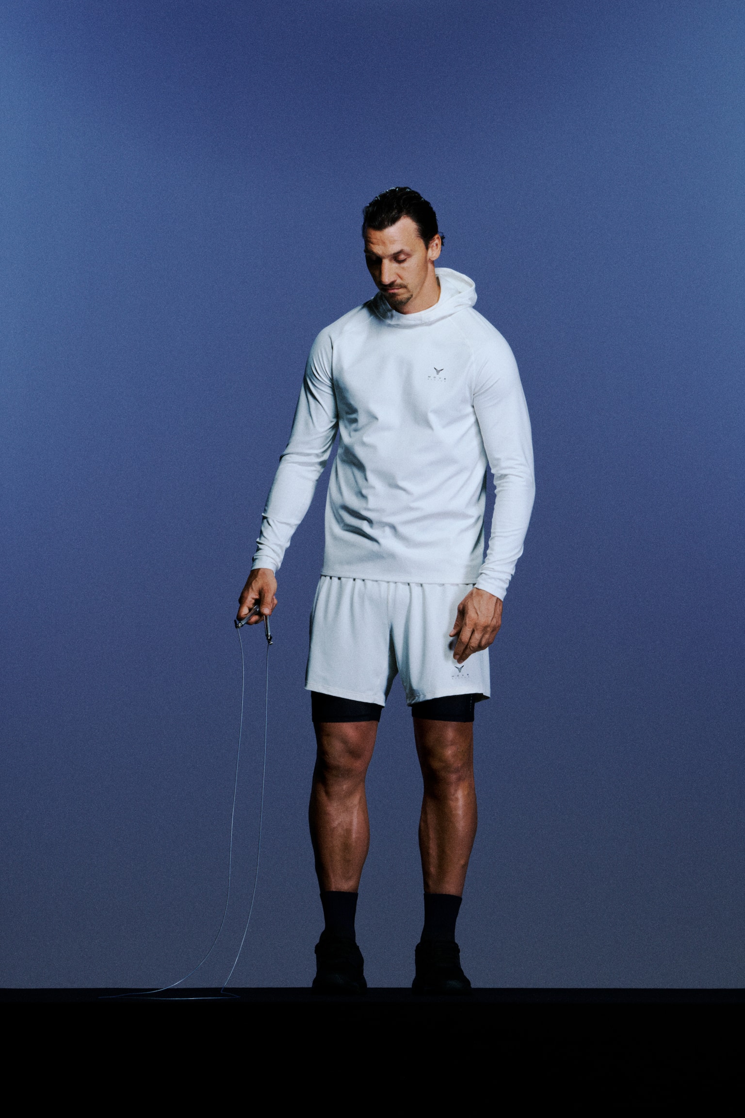 Varmende hettegenser til trening med ThermoMove™ - Cream/Move Zlatan/Sort/Move Zlatan - 2