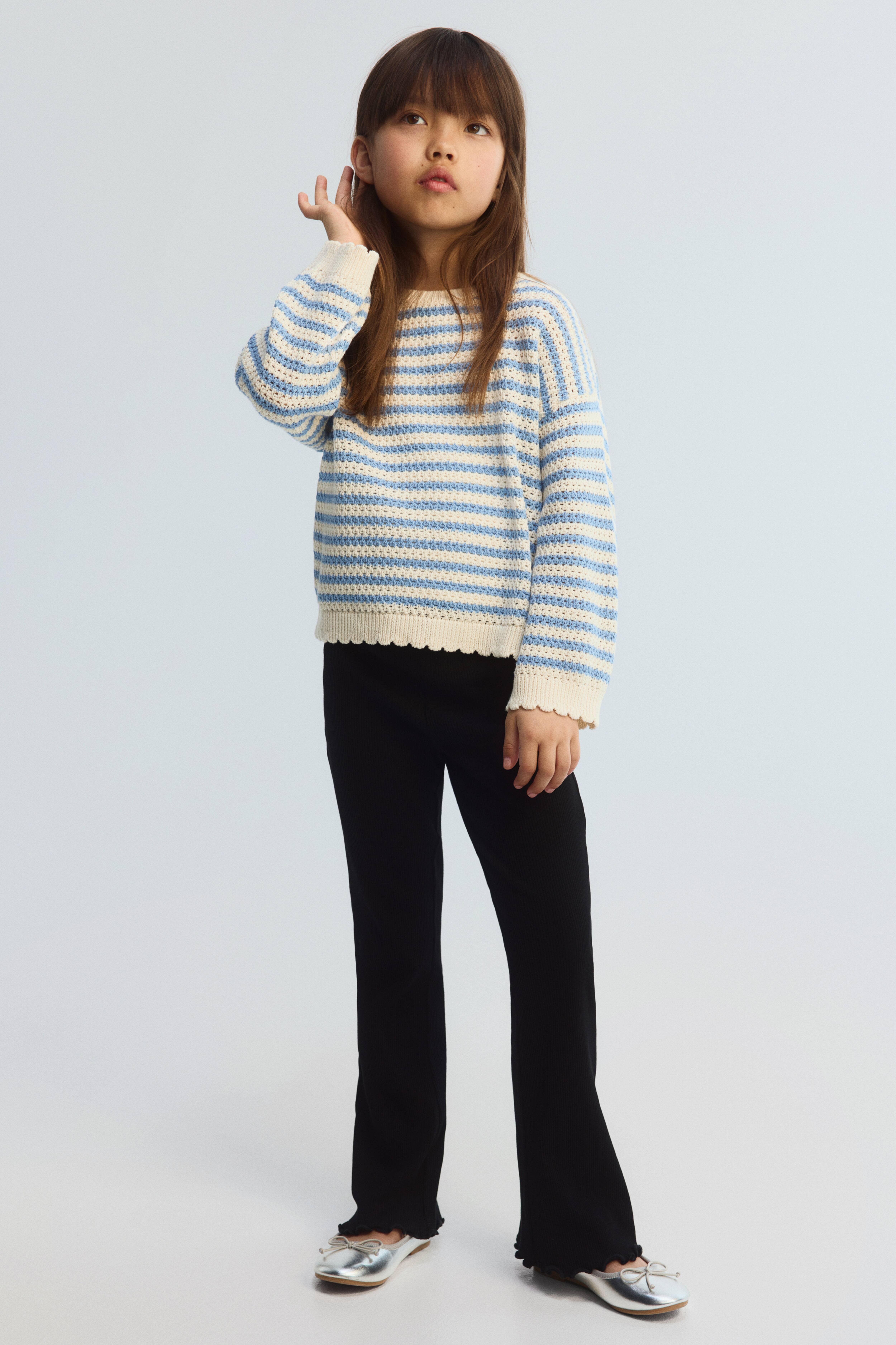 Flared Cotton Leggings